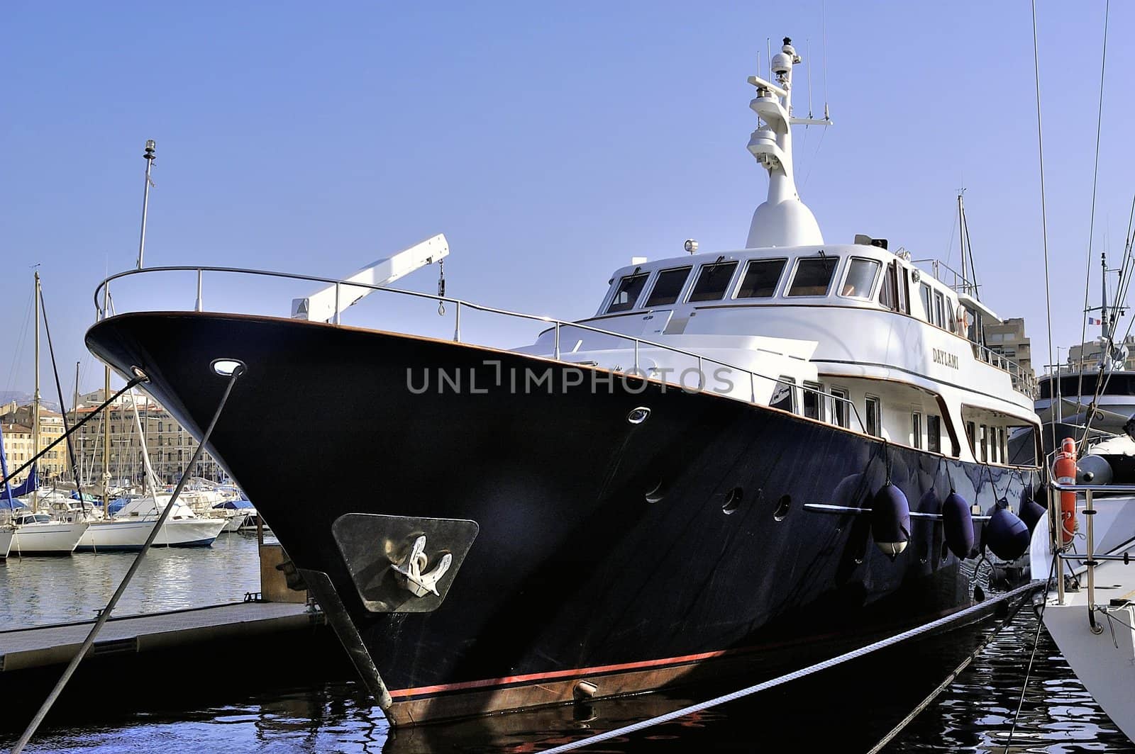 Boat in the old port of Marseilles