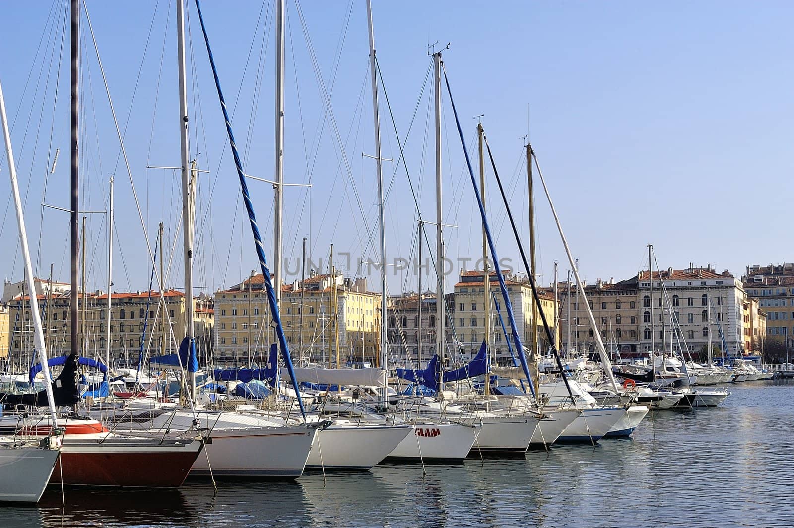 Boat in the old port of Marseilles