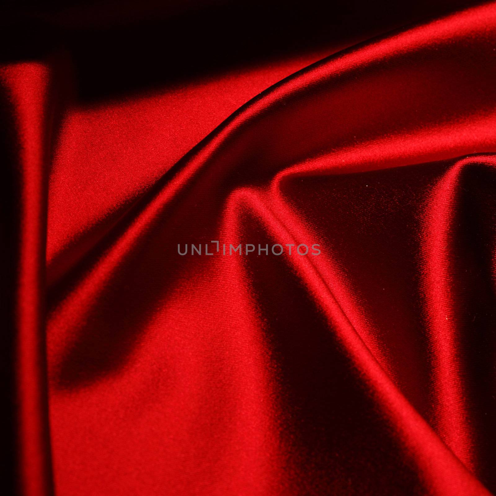 red satin background close up