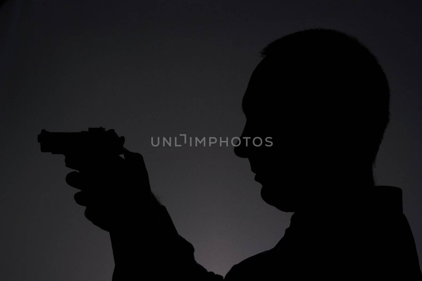 Man with gun