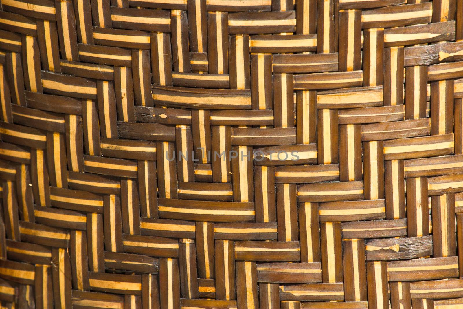 vintage bamboo panel construction as thai native style