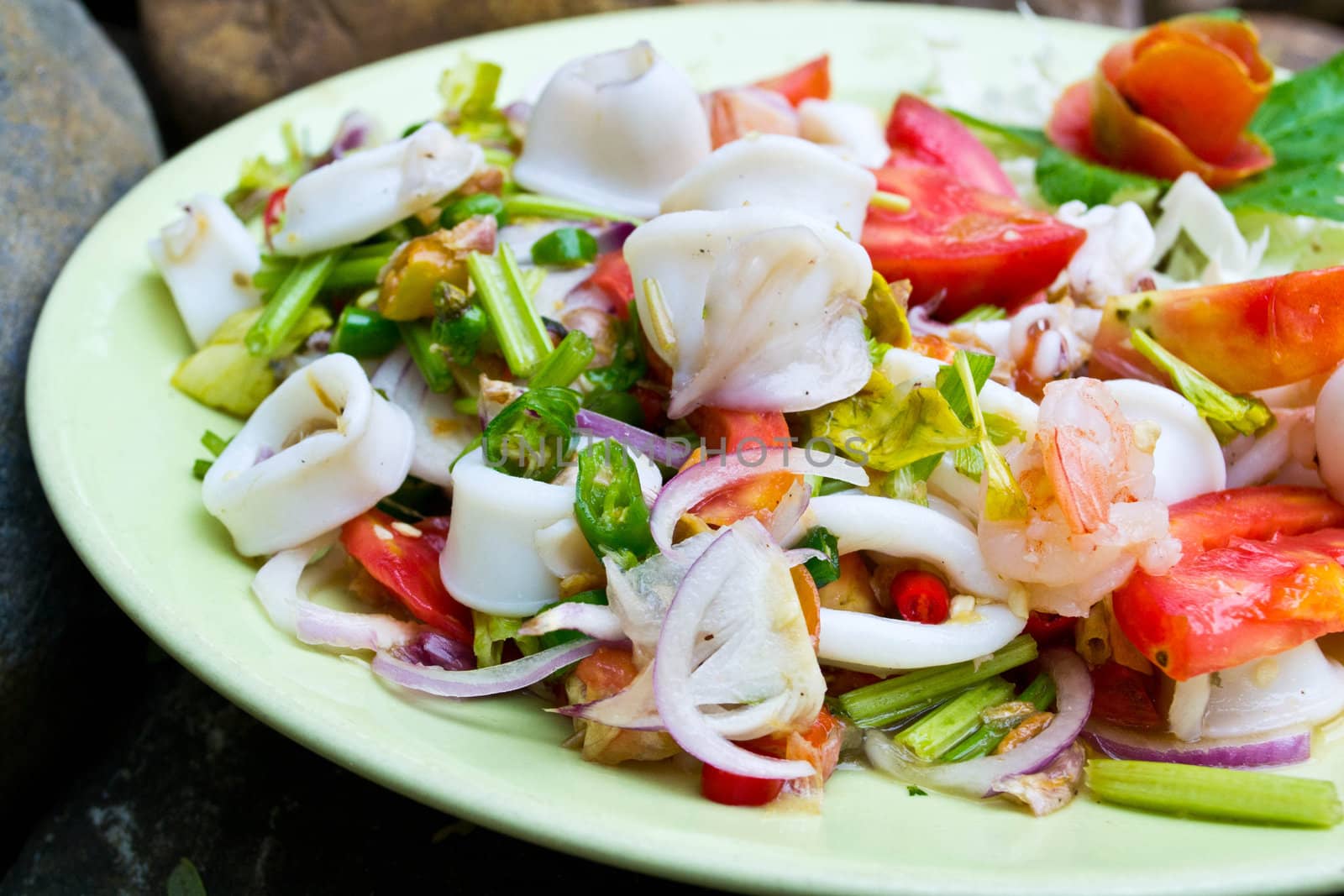 Thai seafood salad
