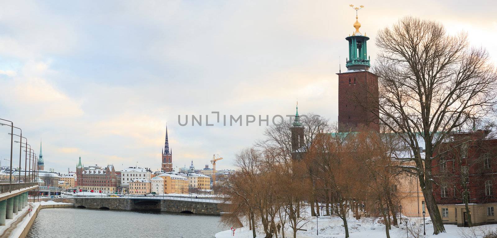 Panorama Architecture Stockholm City Hall Sweden 