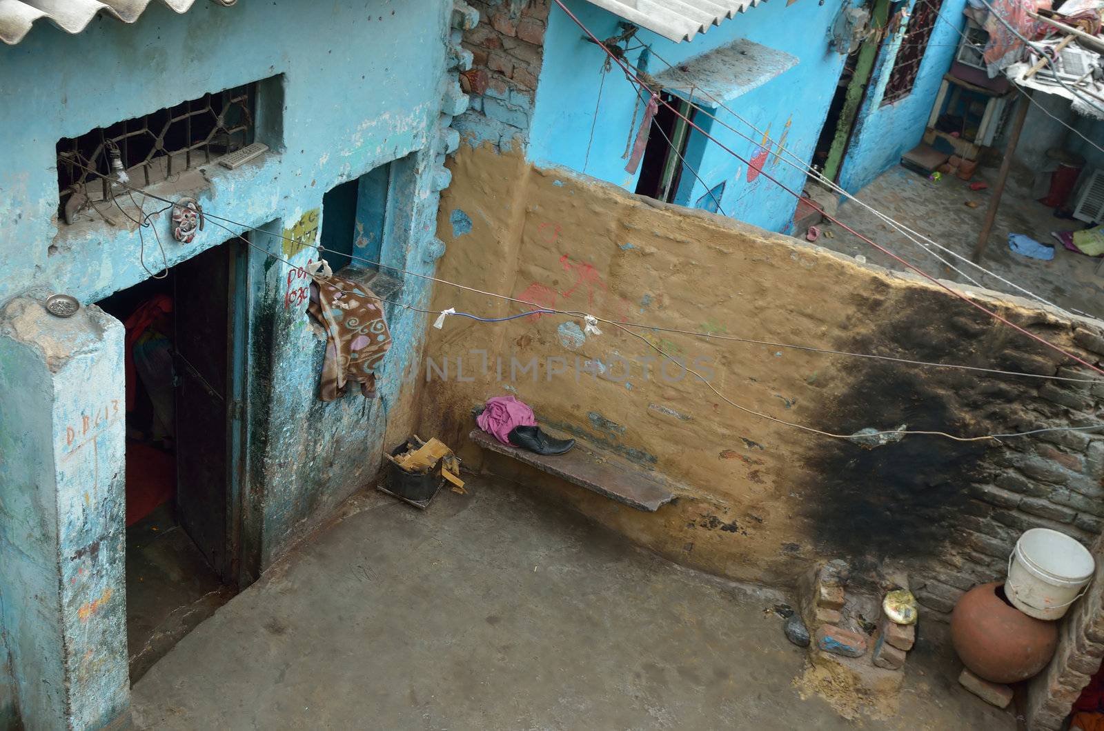 yard of a house in New Delhi