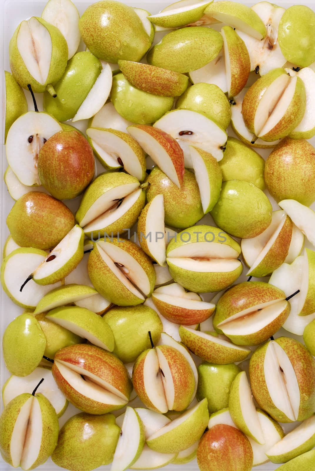 Group of pears for background