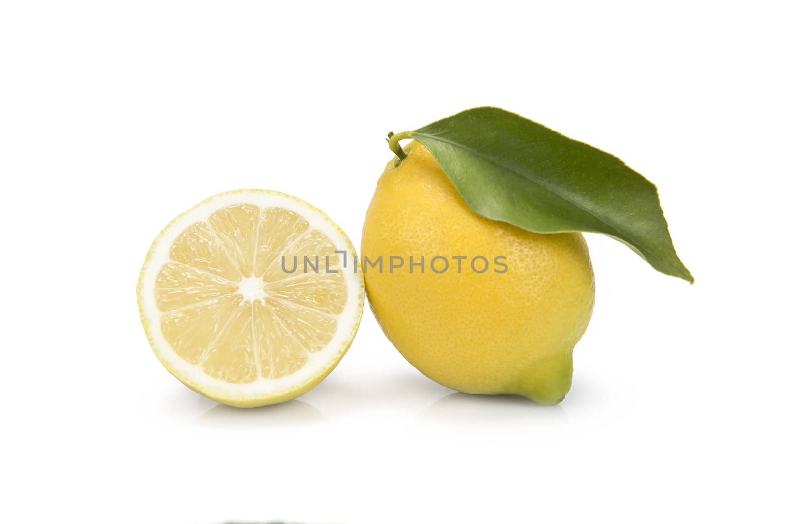 One lemon and a half cut by angelsimon