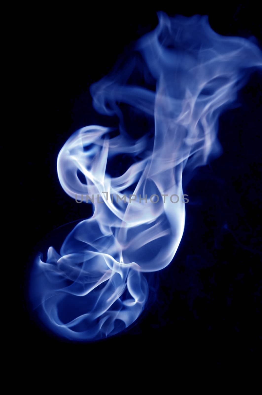 fire with a black background, abstract background.