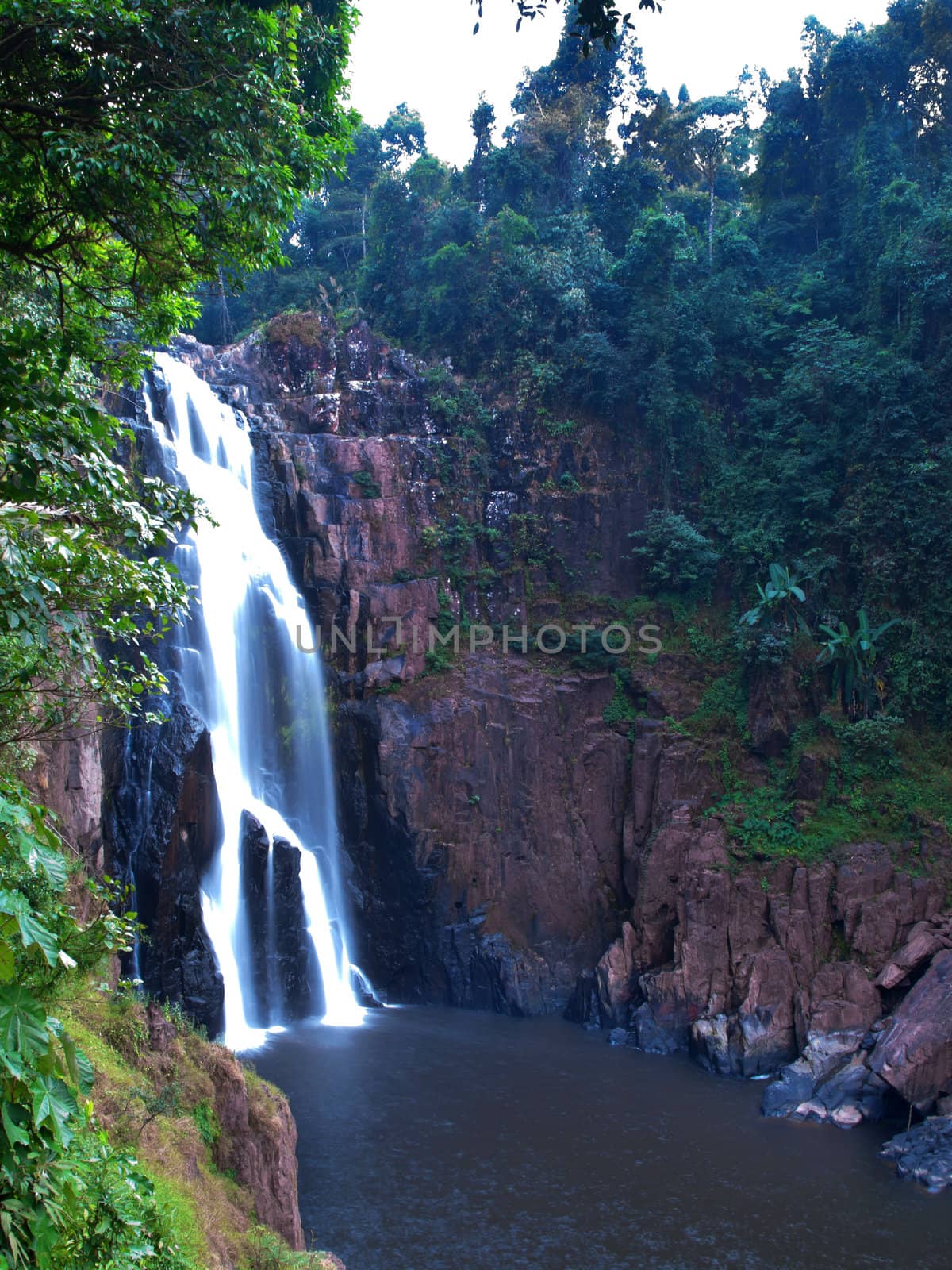 Haew Narok Waterfall, Khao Yai National Park, Nakhon Nayok, Thailand. This national park is elect as world heritage forest complex from UNESCO