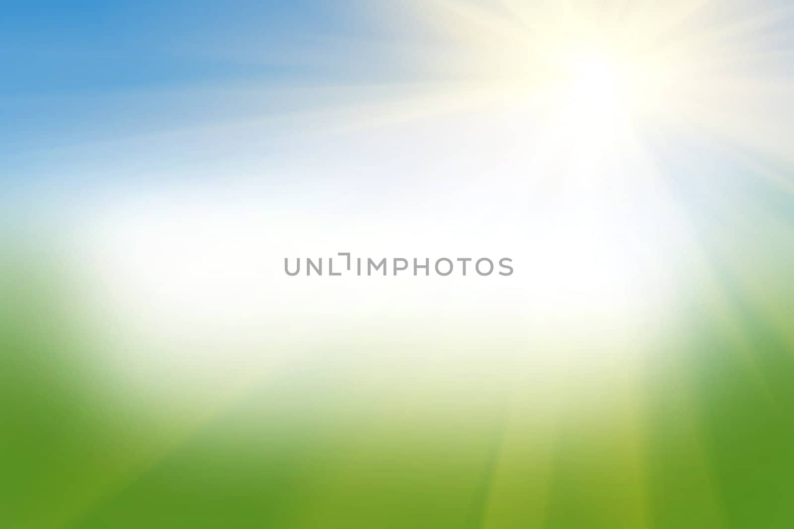 Spring Background with a sun and place for text