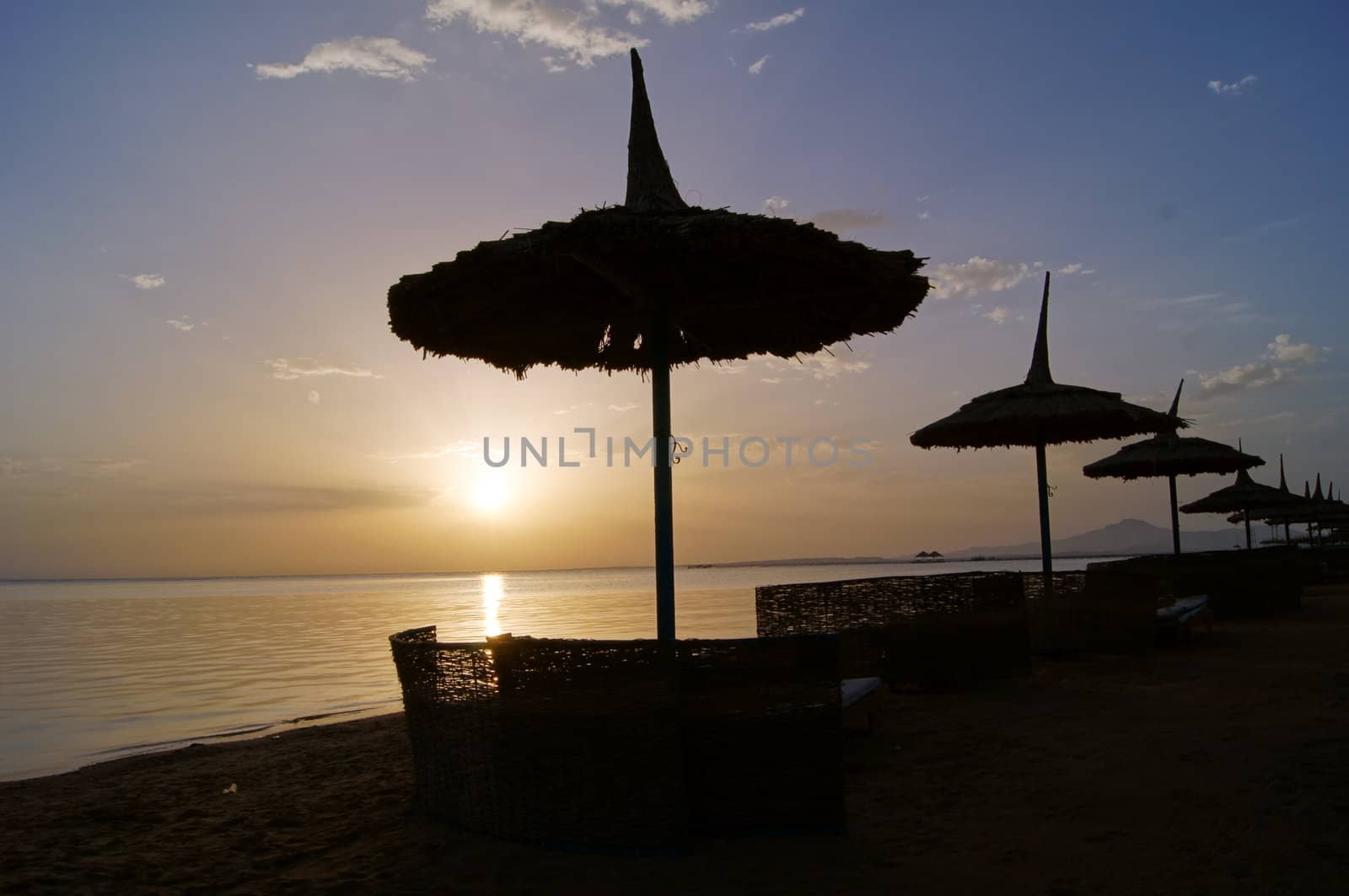 Sunrise over the Red sea egyptian coast by Elet