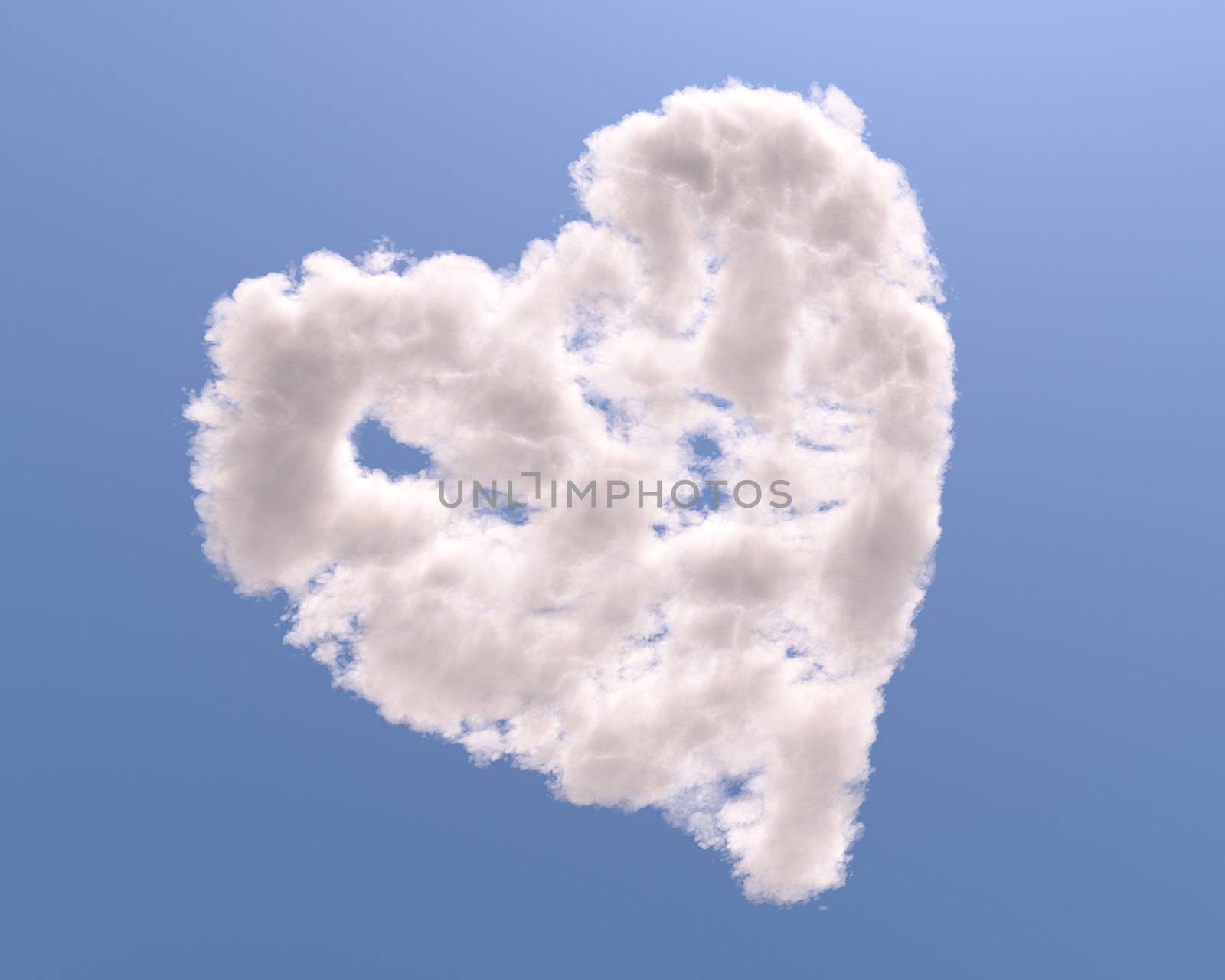 Heart shaped cloud by Zelfit