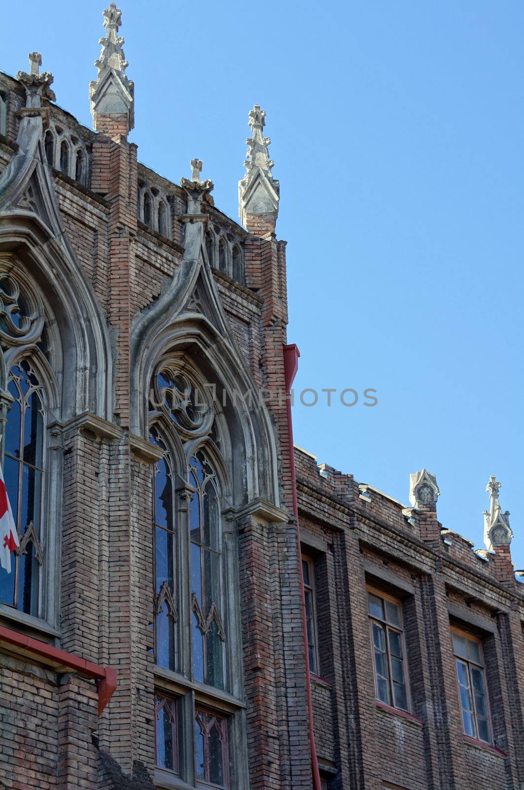 Art-Nouveau facade in Tbilisi Old town, Republic of Georgia