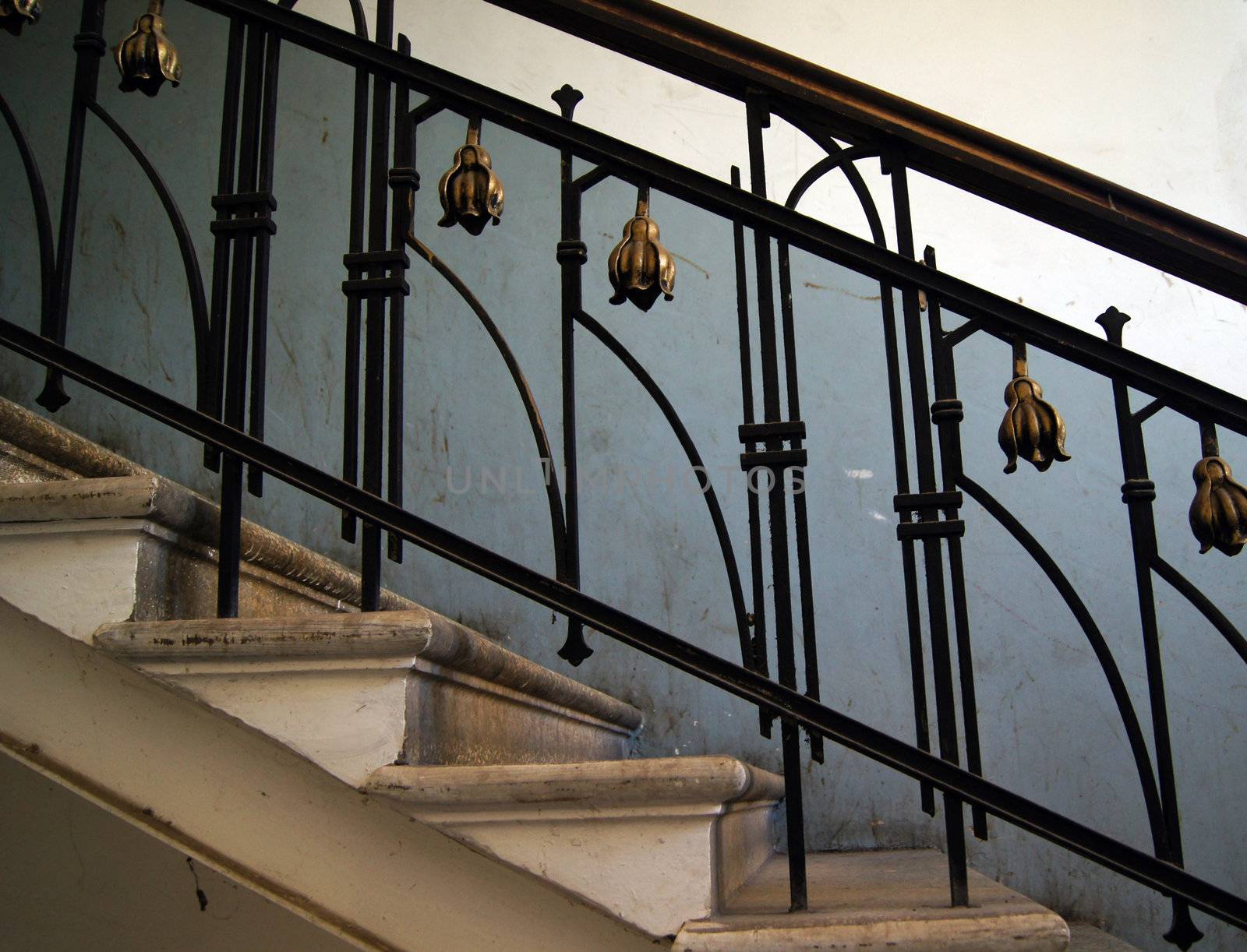 Old staircase in Tbilisi houses of 18-19 centuries, Republic of Georgia