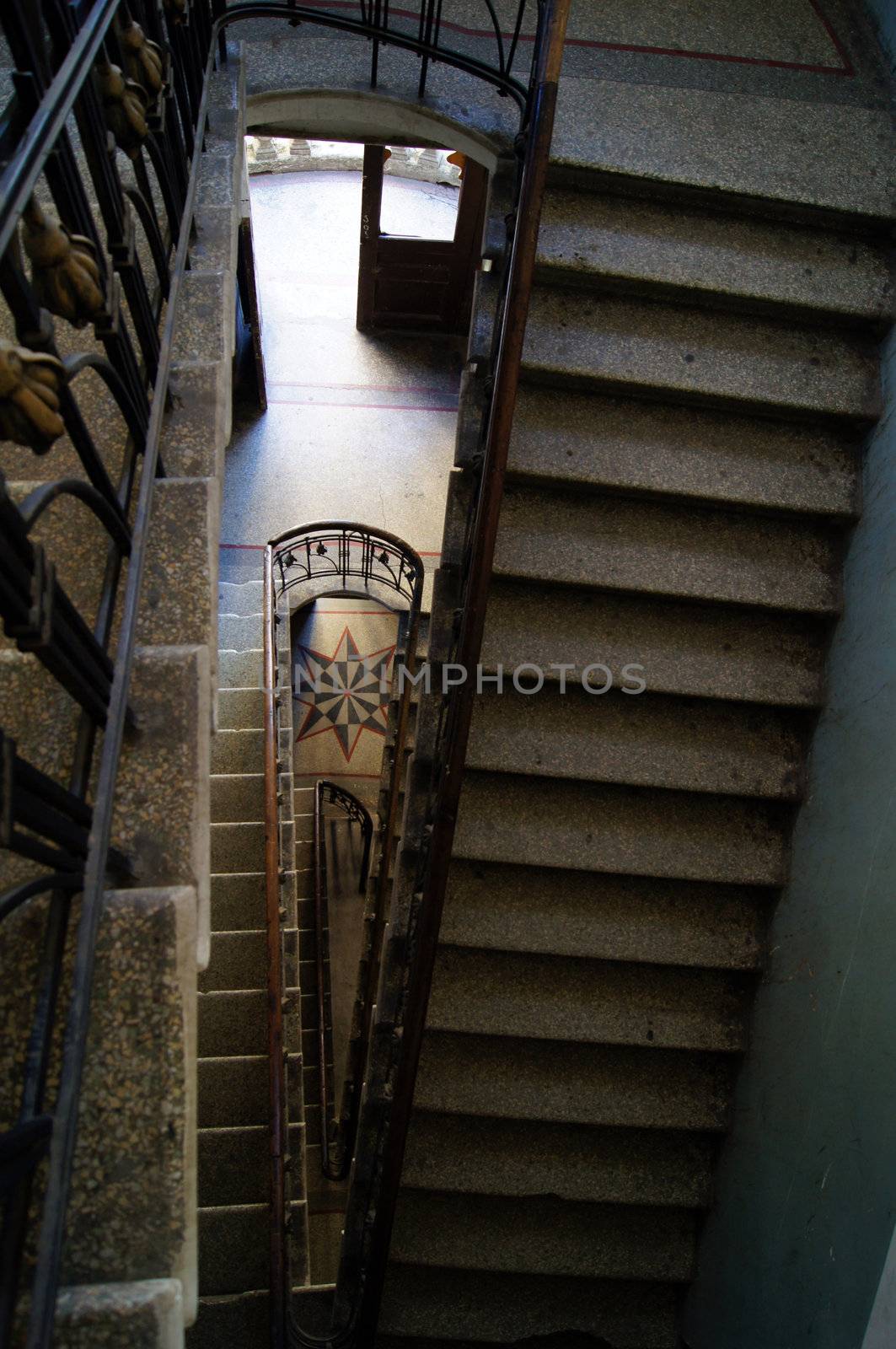 Old staircase in Tbilisi houses of 18-19 centuries, Republic of Georgia