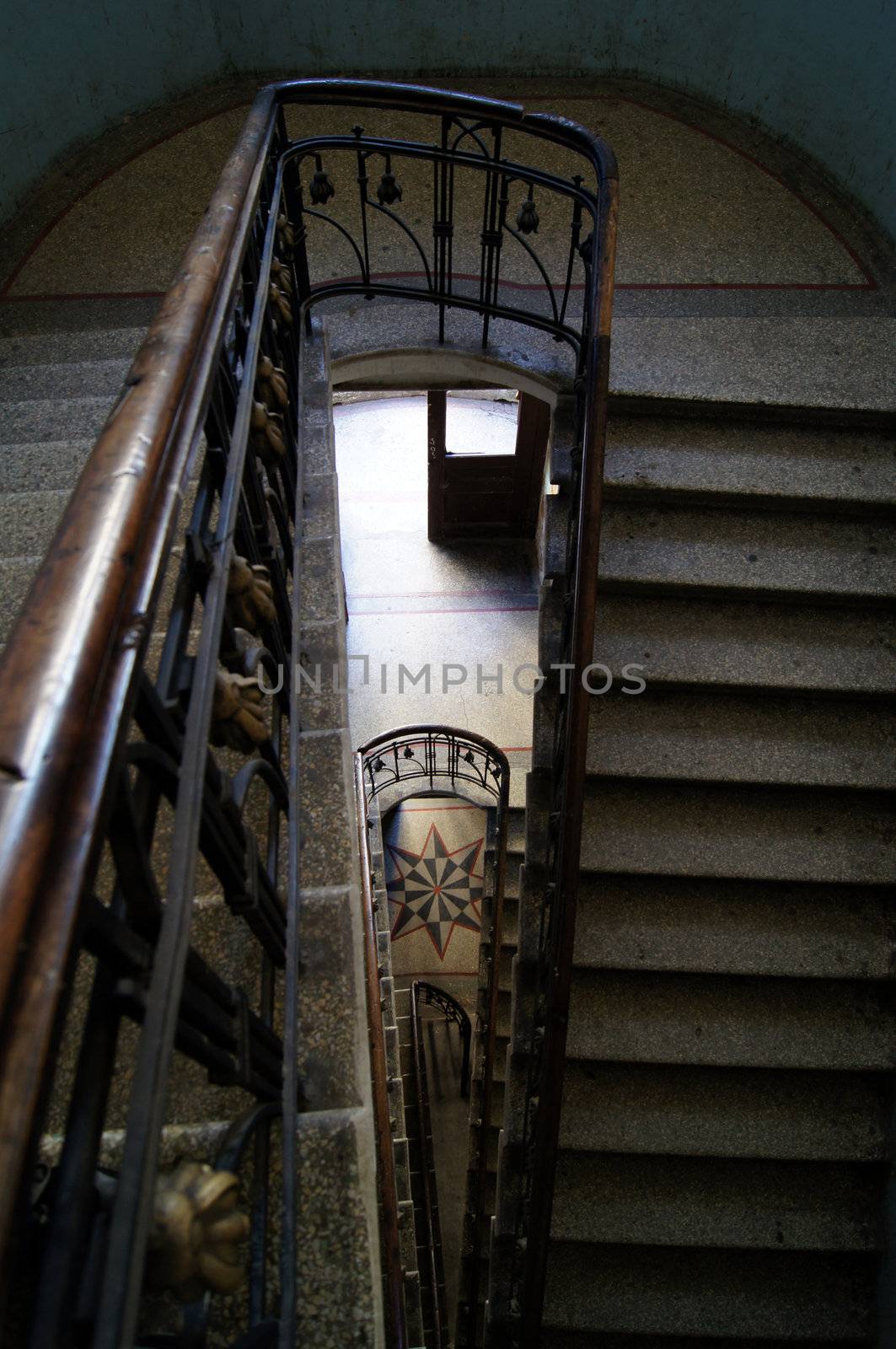 Old staircase in Tbilisi houses of 18-19 centuries, Republic of Georgia