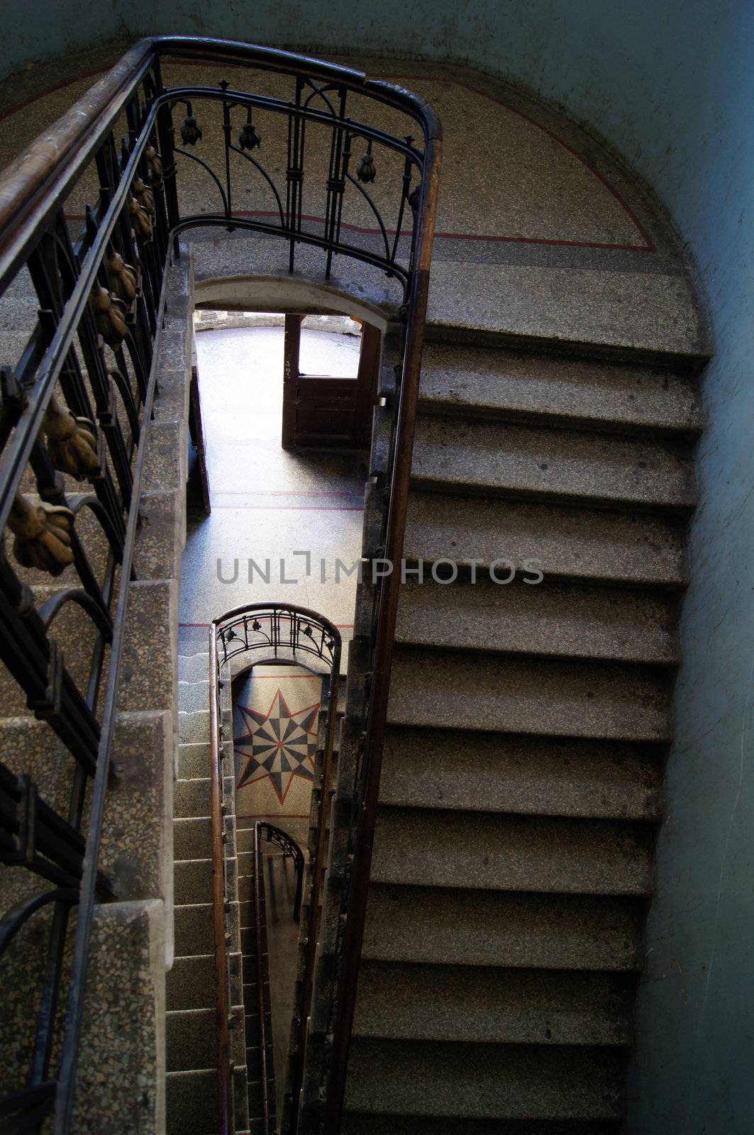 Old staircase in Tbilisi houses of 18-19 centuries, Republic of Georgia