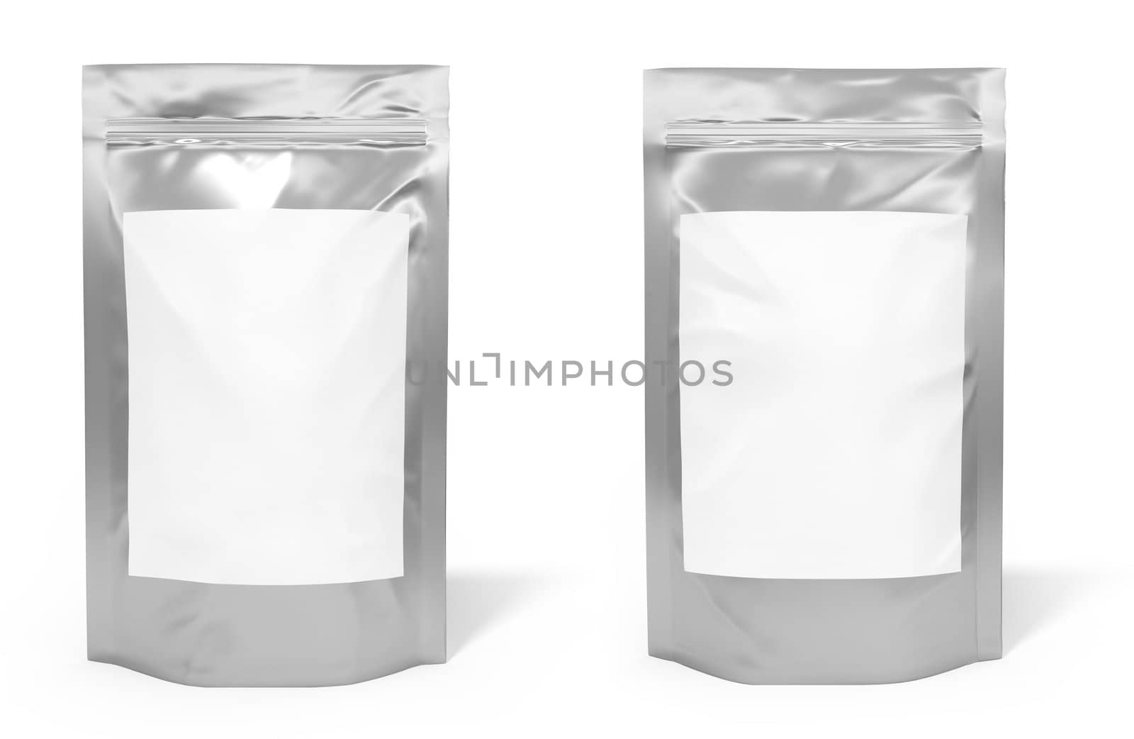 Foil bag package with blank space for label by Zelfit