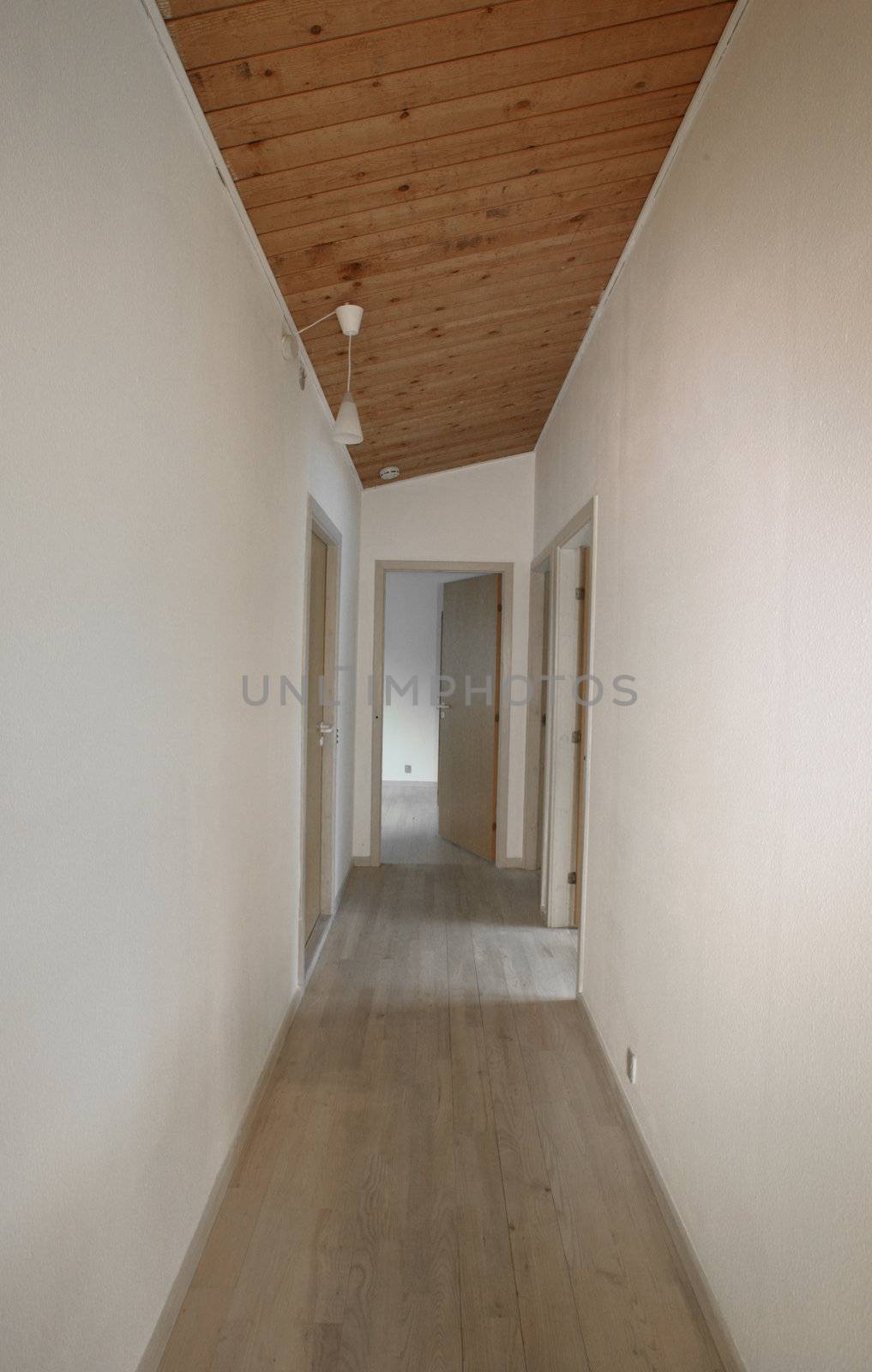 views of an empty house for sale  in denmark 