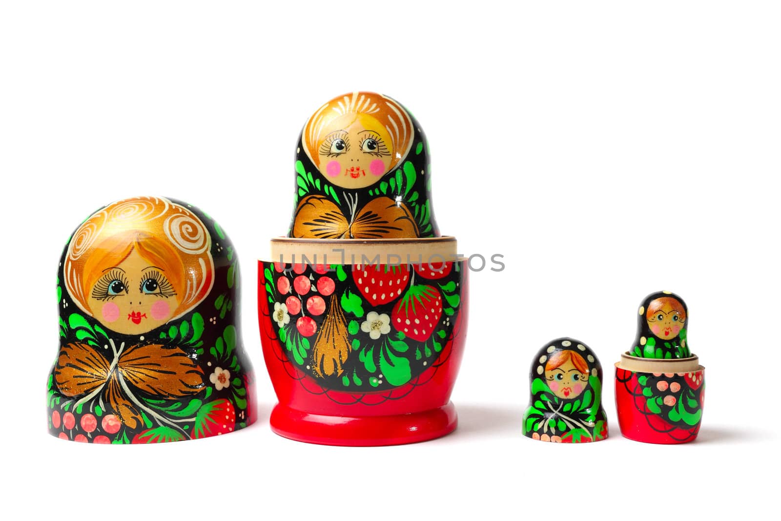 Russian toys  Nesting Dolls also known as Babushka or Matreshka