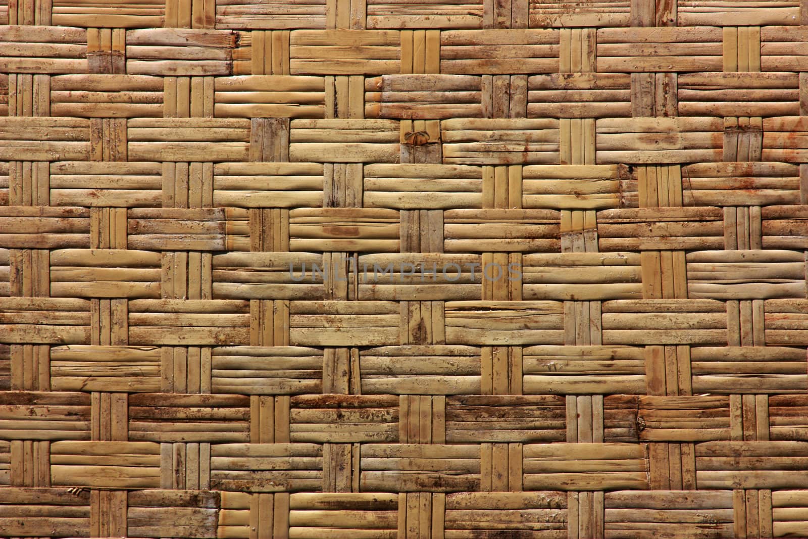 background texture from dry woven bamboo wood color by solovv