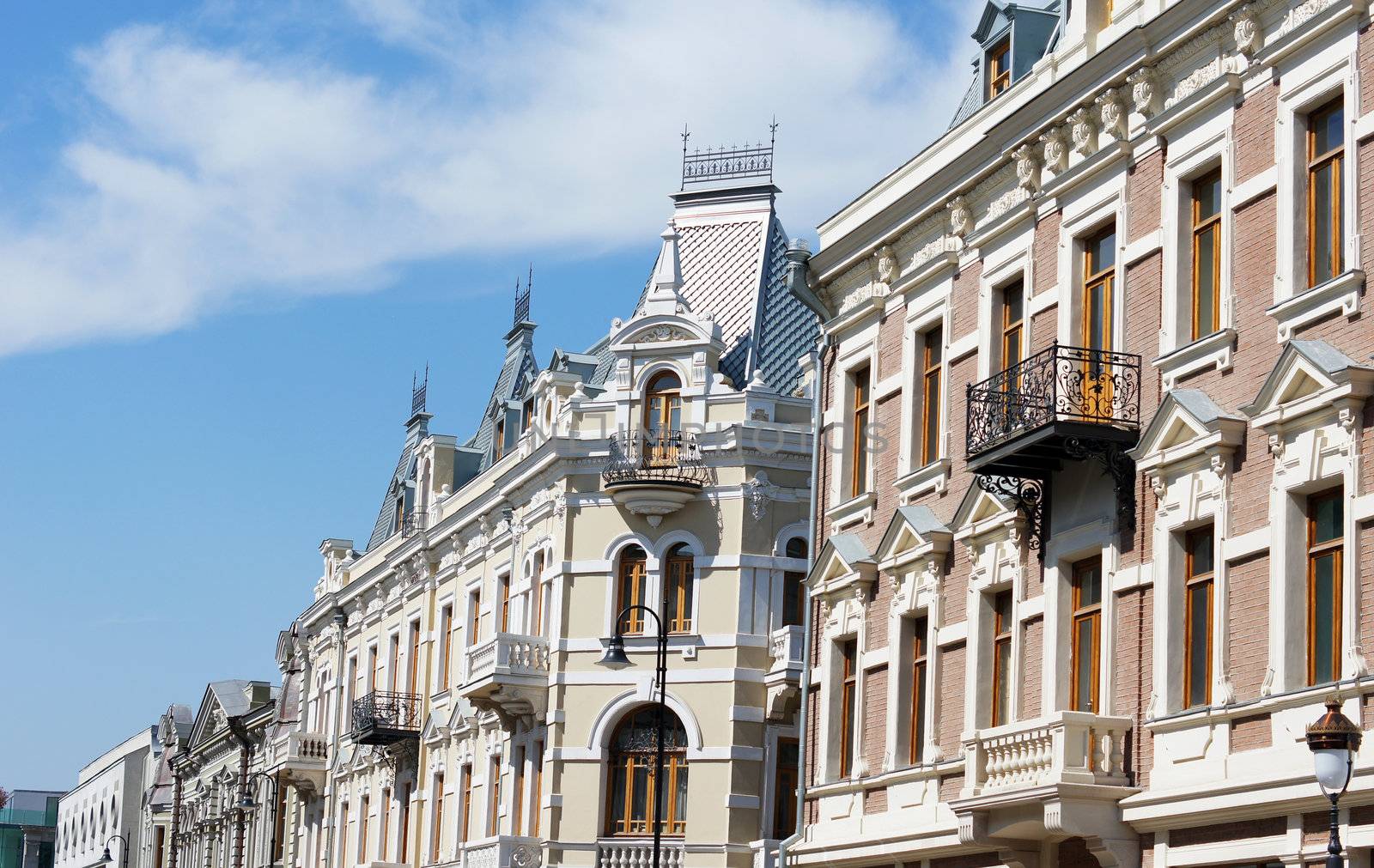 Art-Nouveau facade in Tbilisi Old town, Republic of Georgia