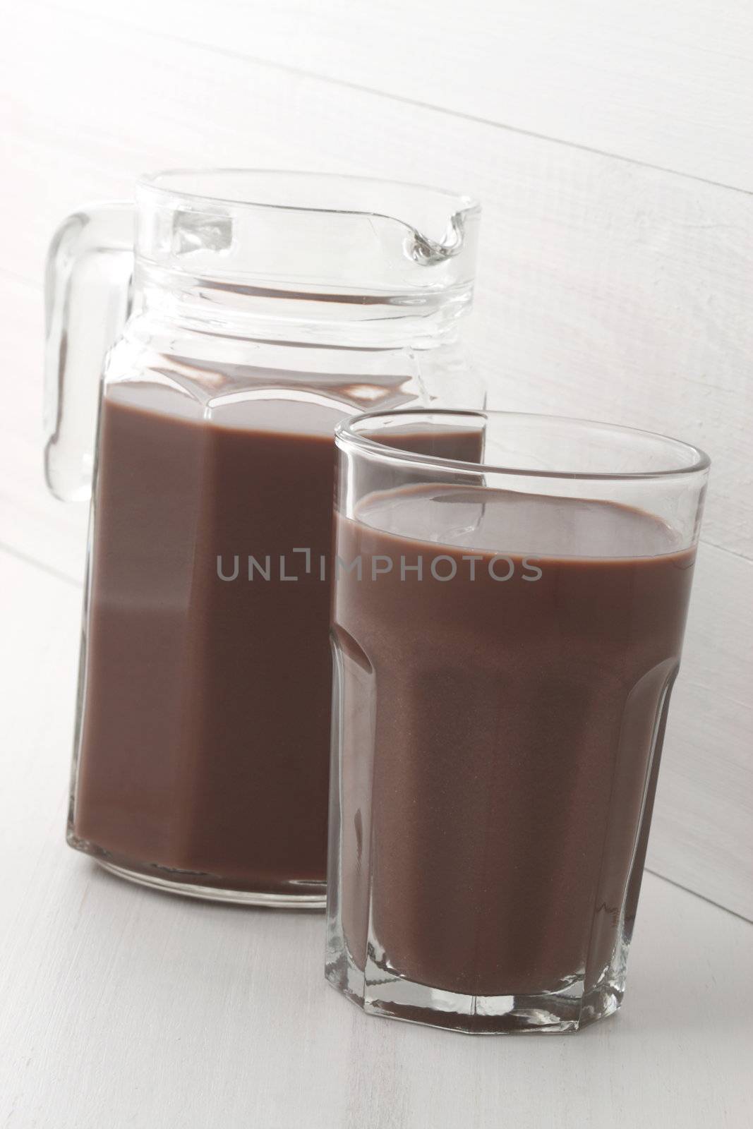 chocolate jar and glass by tacar