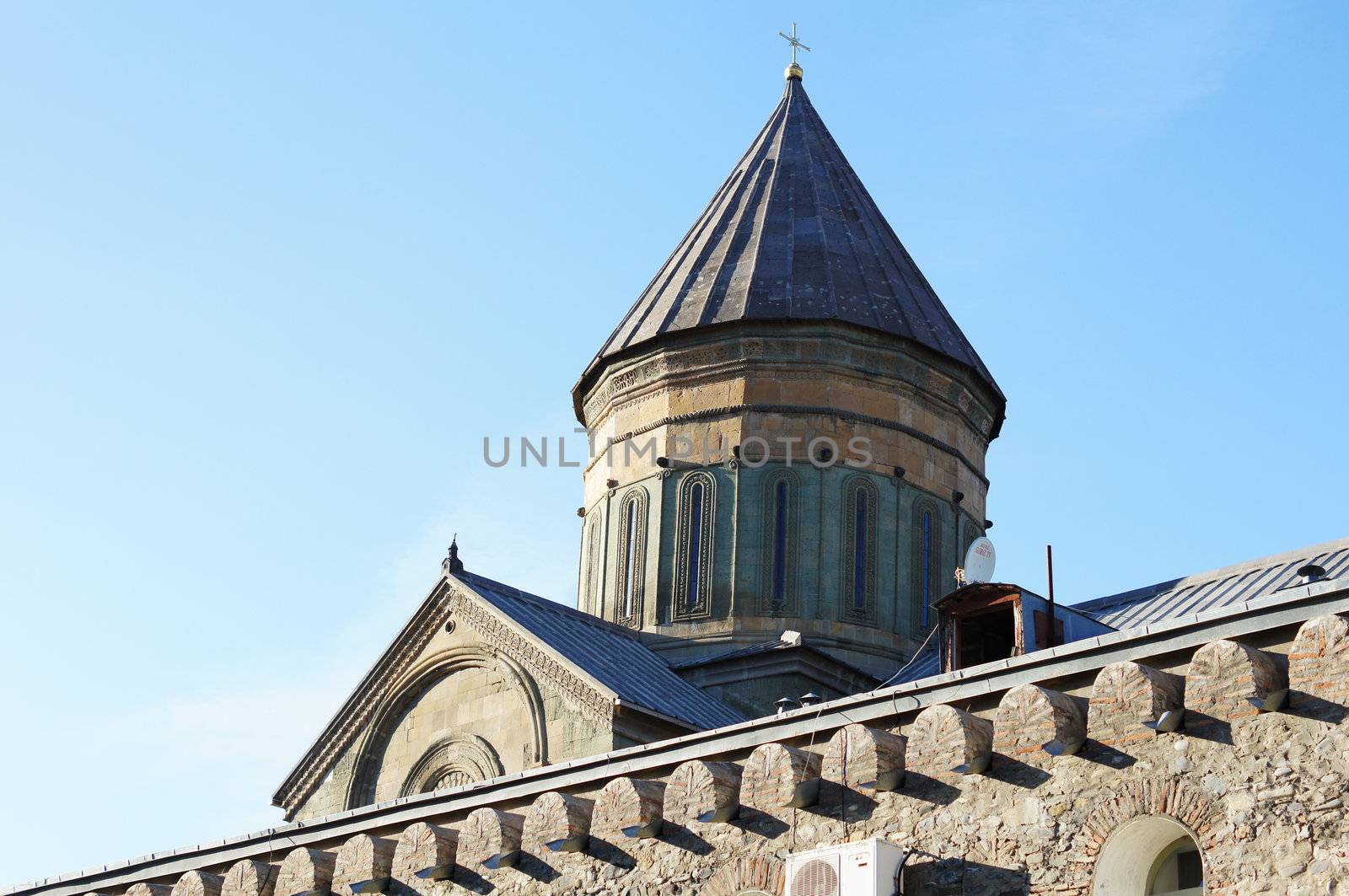 Georgia - Mtskheta - Sveticxoveli castle-cathedral, one of the symbols of Georgia