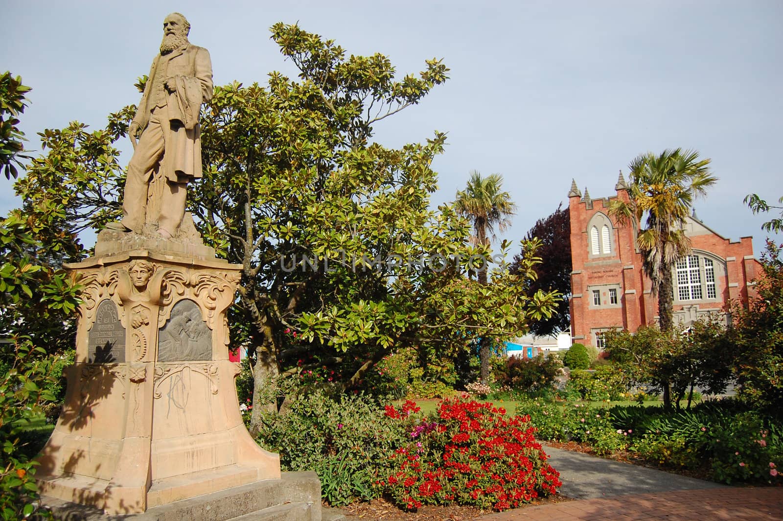 Monument in Park, Ashburton town, New Zealand