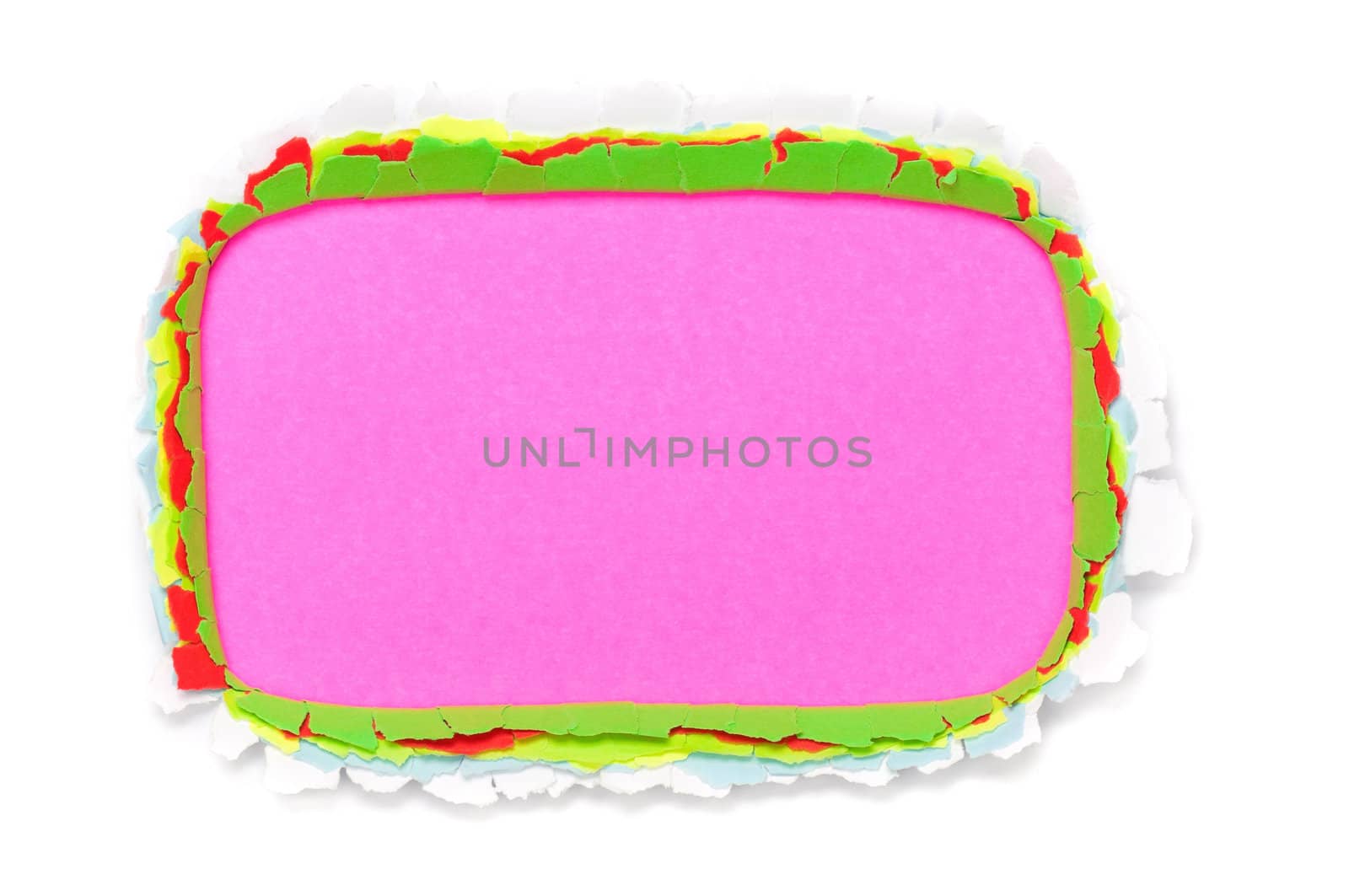 Colorful torn paper background with space for your message