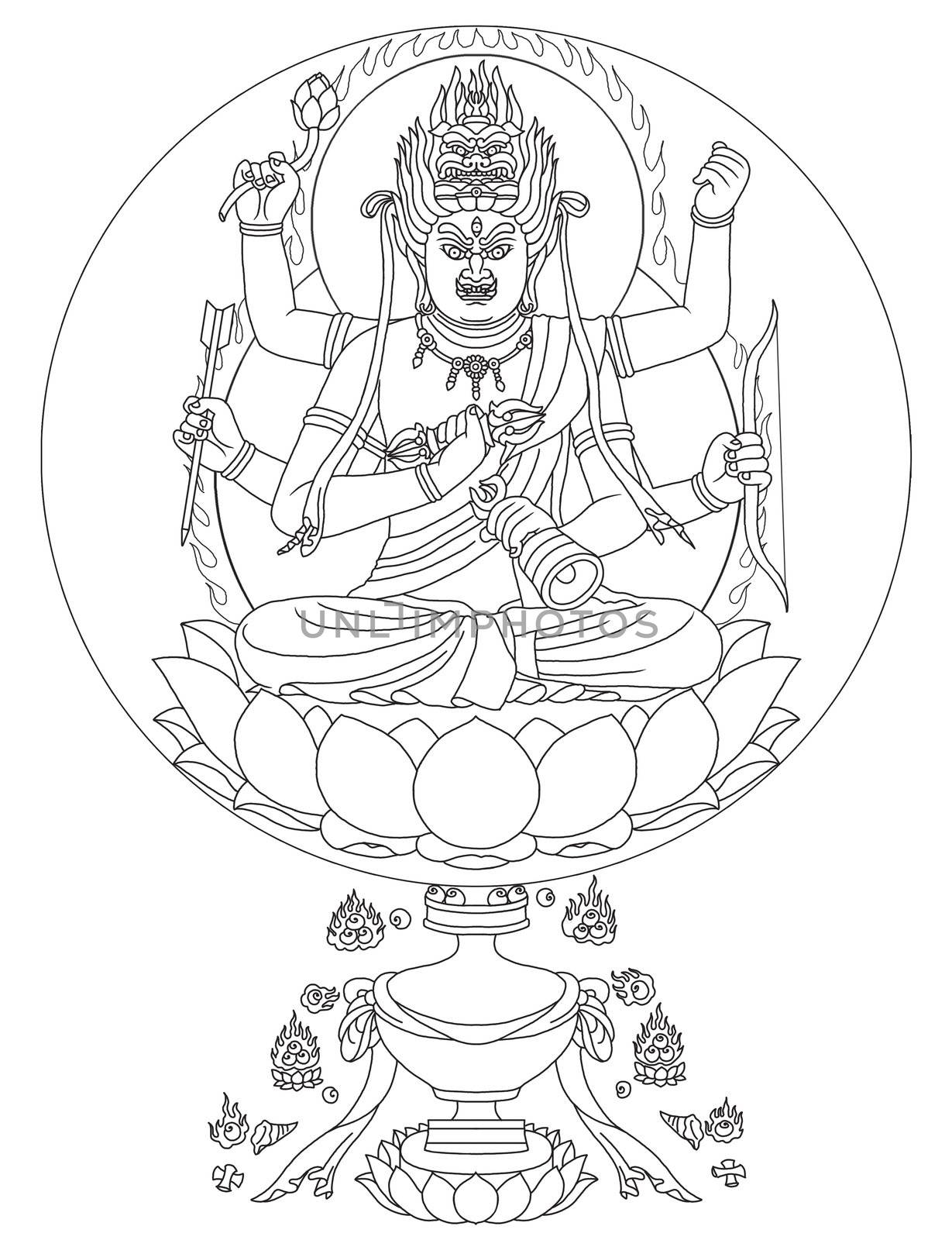 Ragaraja Buddhist Deity by zhen2