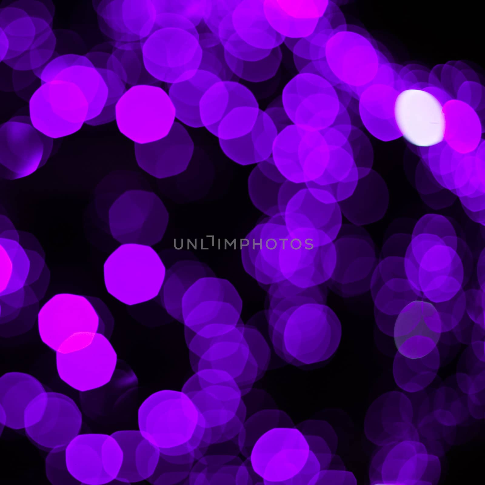 Defocused abstract blue new year lights background