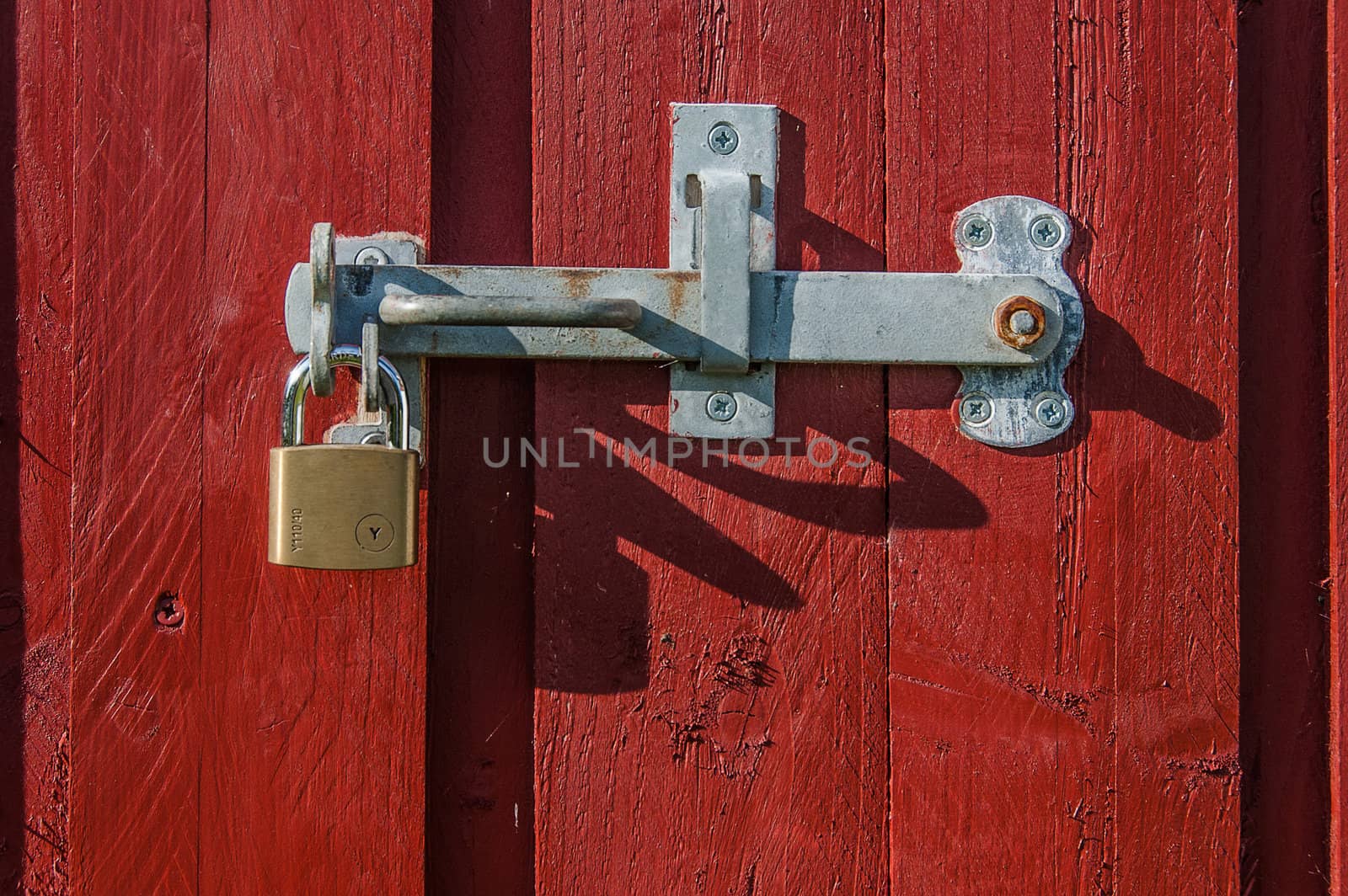 Bar and lock with padlock in Denmark