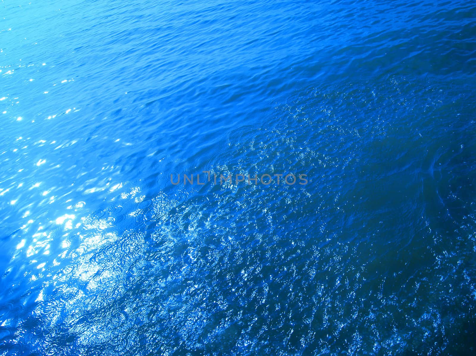 Clear blue ocean water