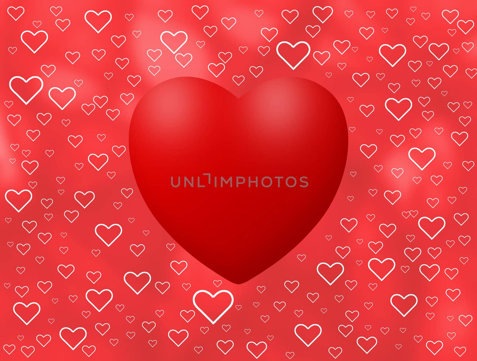 Love background with hearts by Sevaljevic