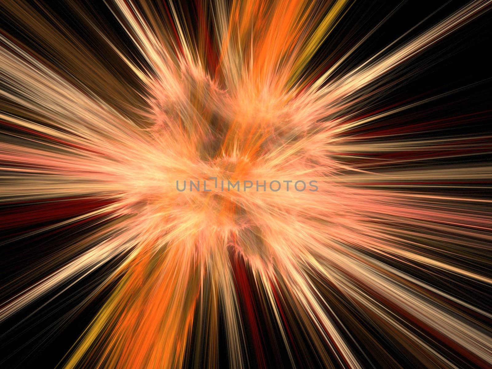 Graphics abstract texture. Computer rendered background. 3D fractal. Massive explosion blast.