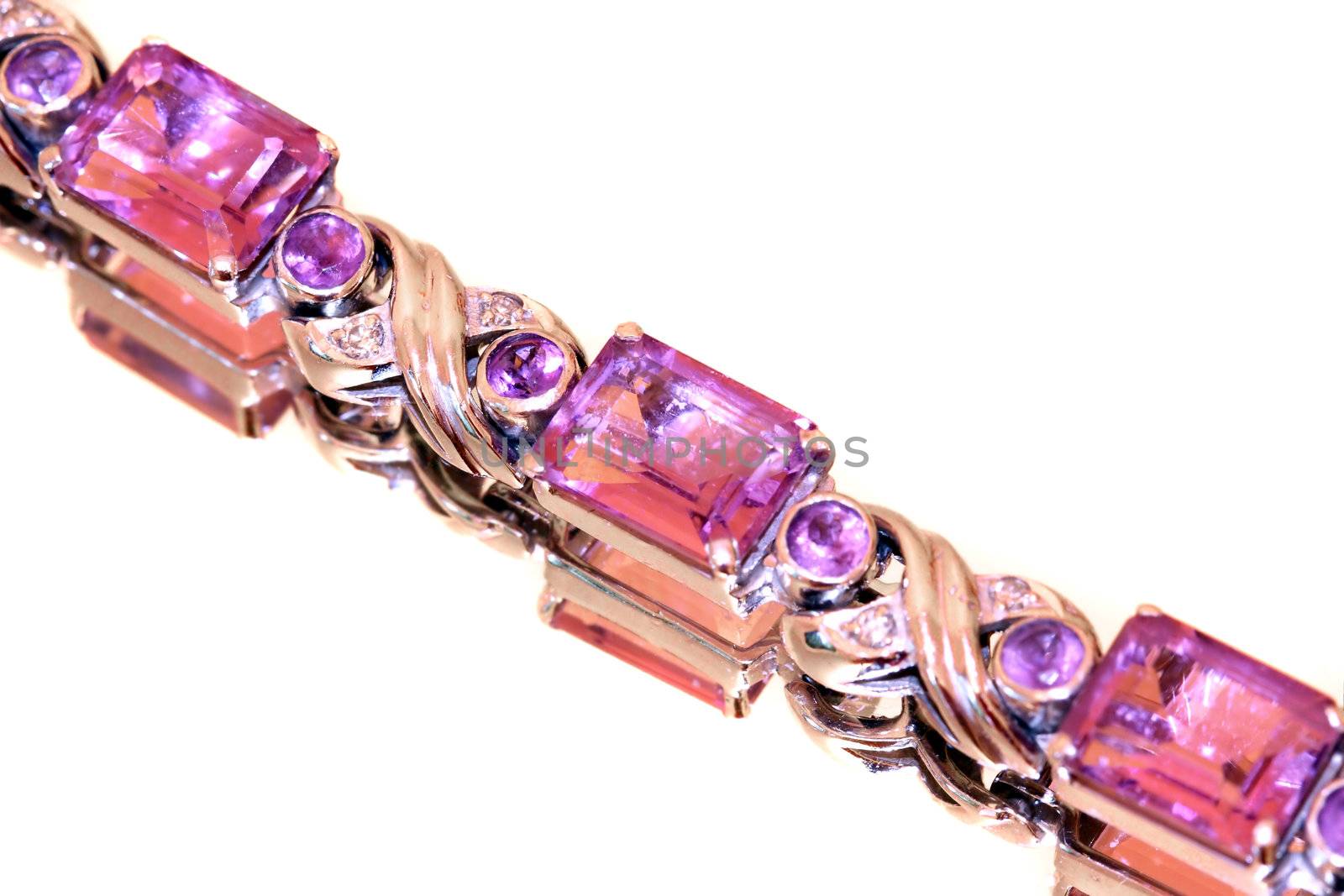 Gold and diamons. Close-up.
