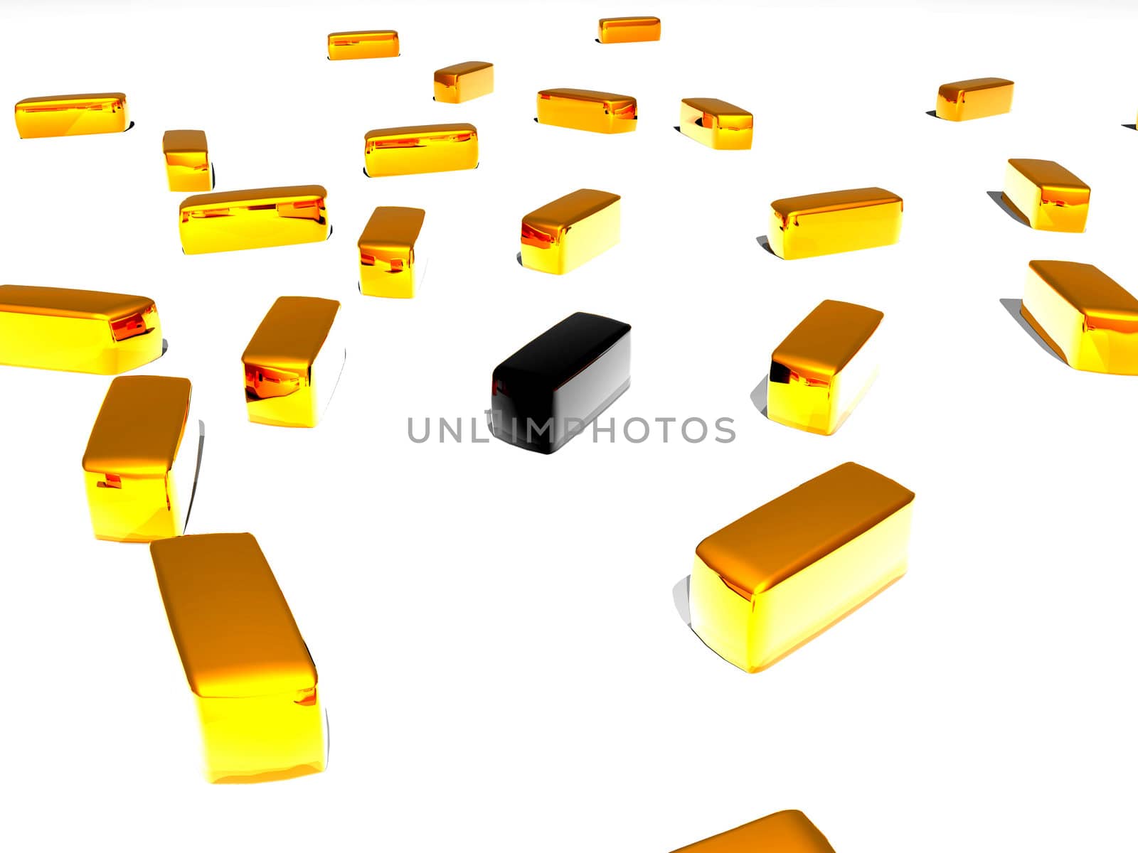 Unique black gold 