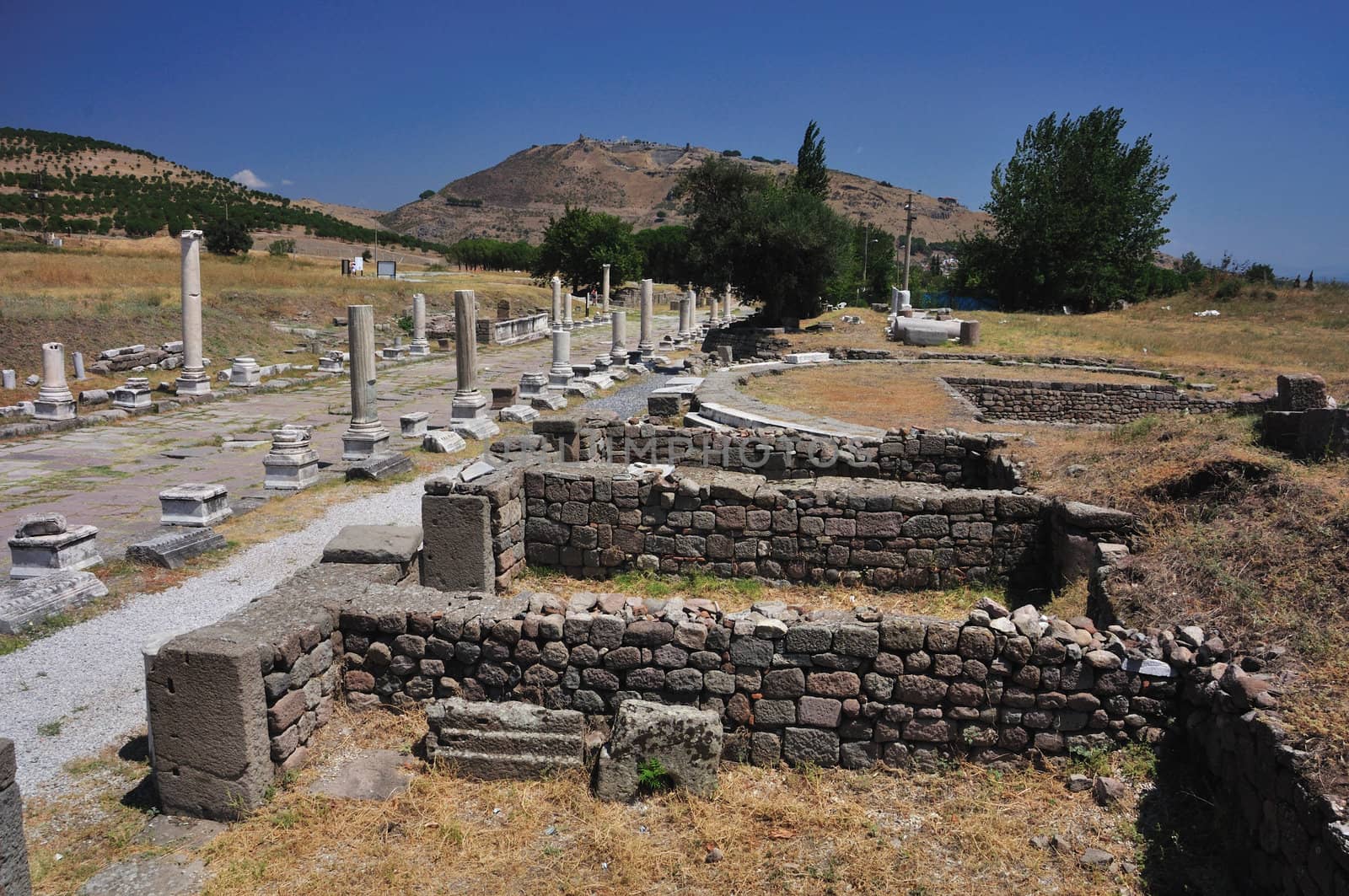 Sanctuary of Asclepius, Asclepeion ancient city in Pergamon, Turkey. 