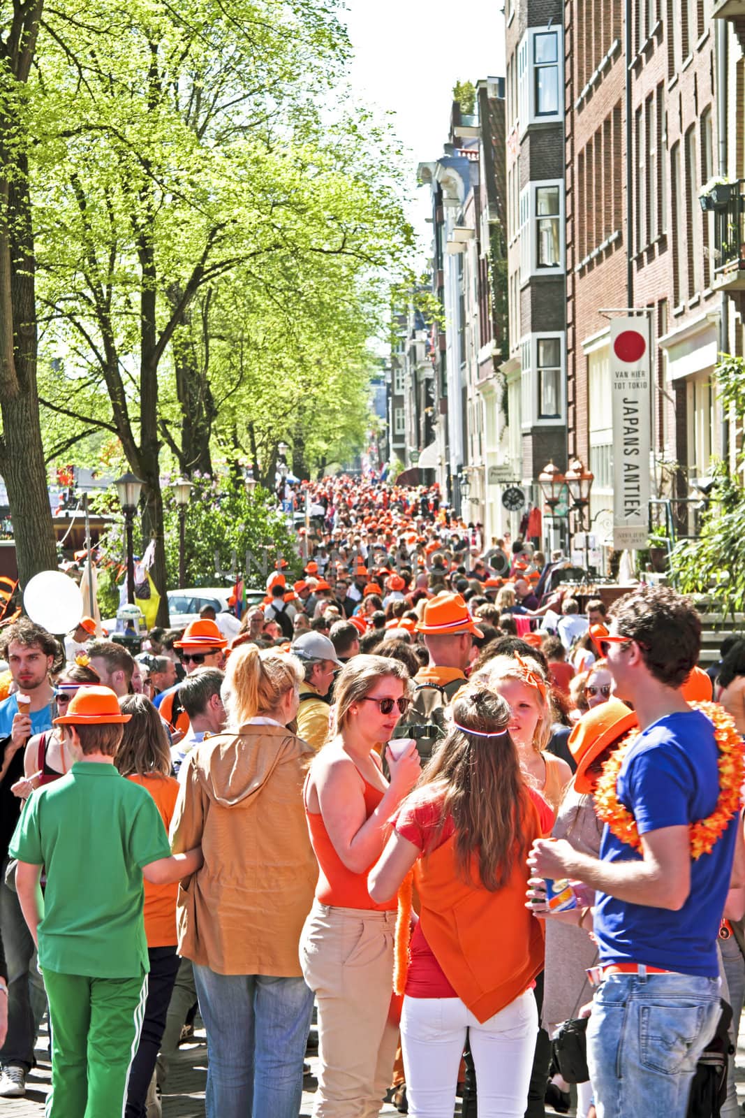 AMSTERDAM - APRIL 30: Celebration of queensday on April 30, 2012 by devy