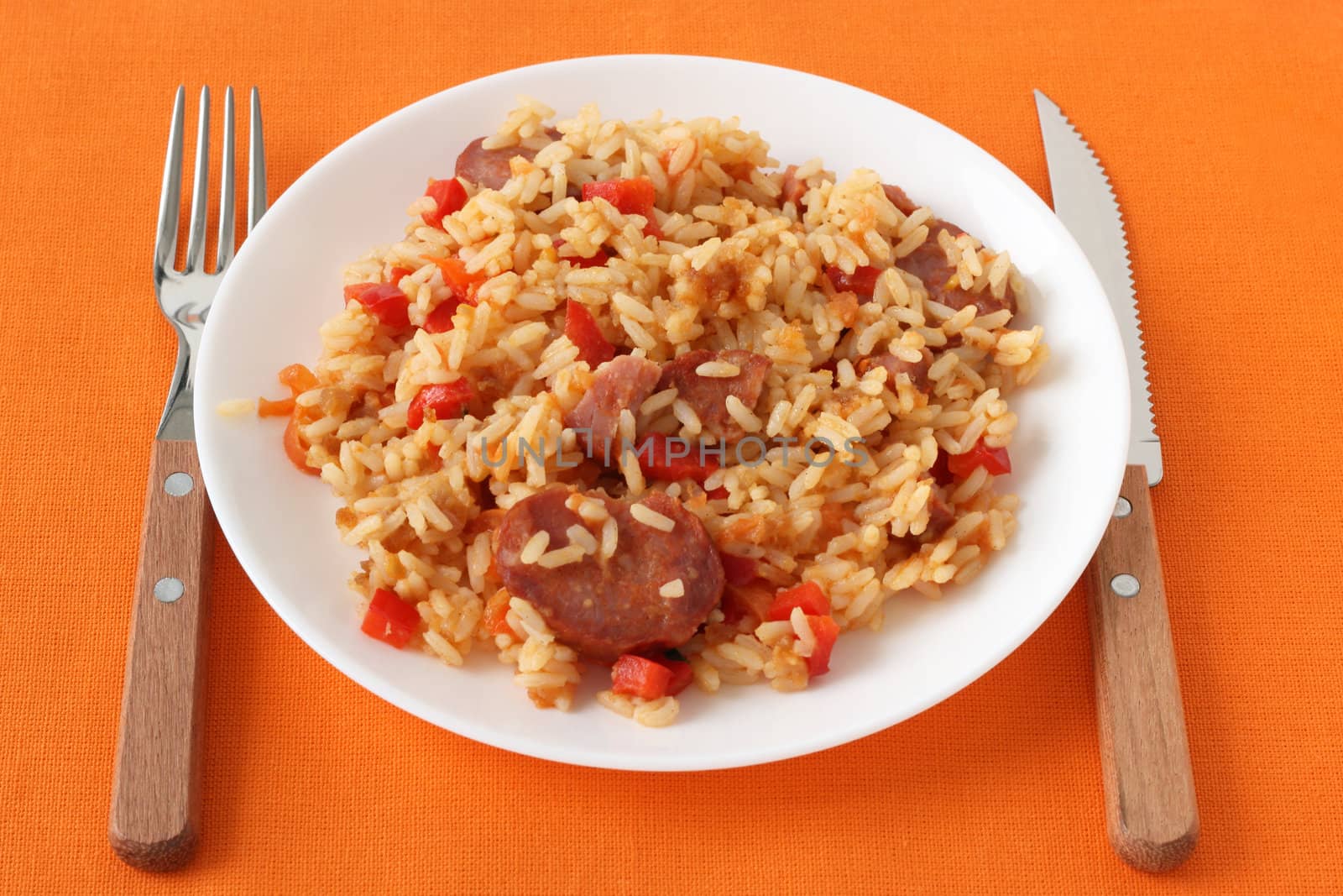 rice with sausages by nataliamylova