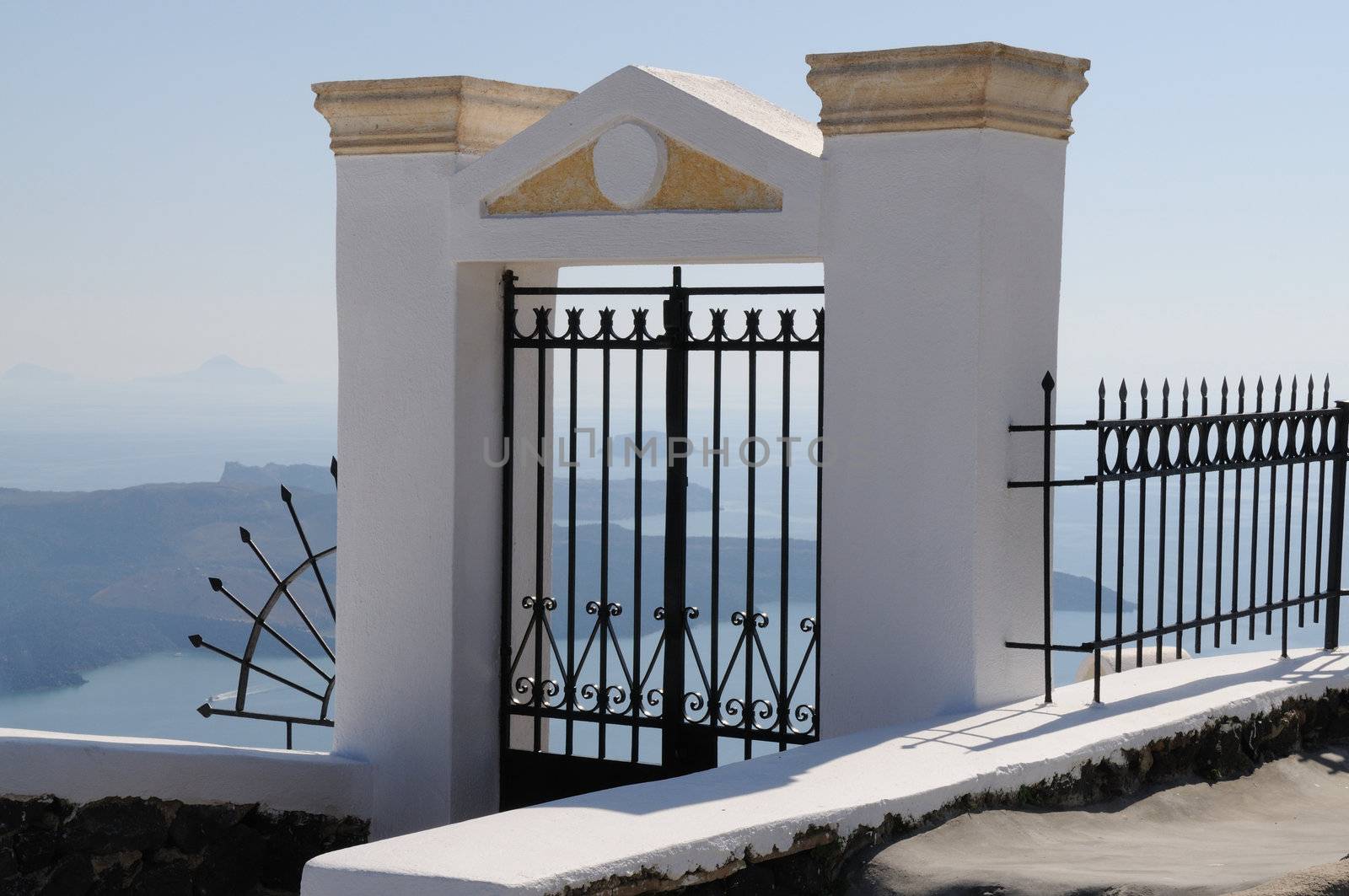 Gate on Santorini