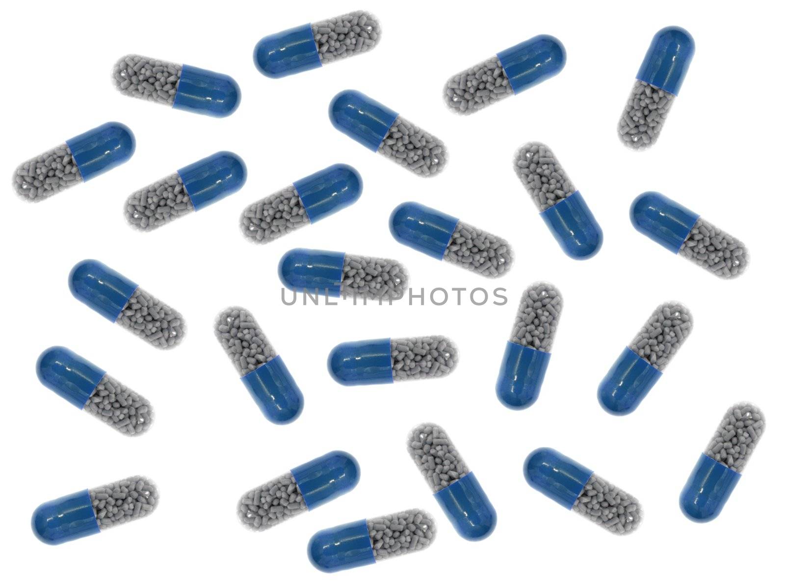 Prescription drugs isolated on a white background