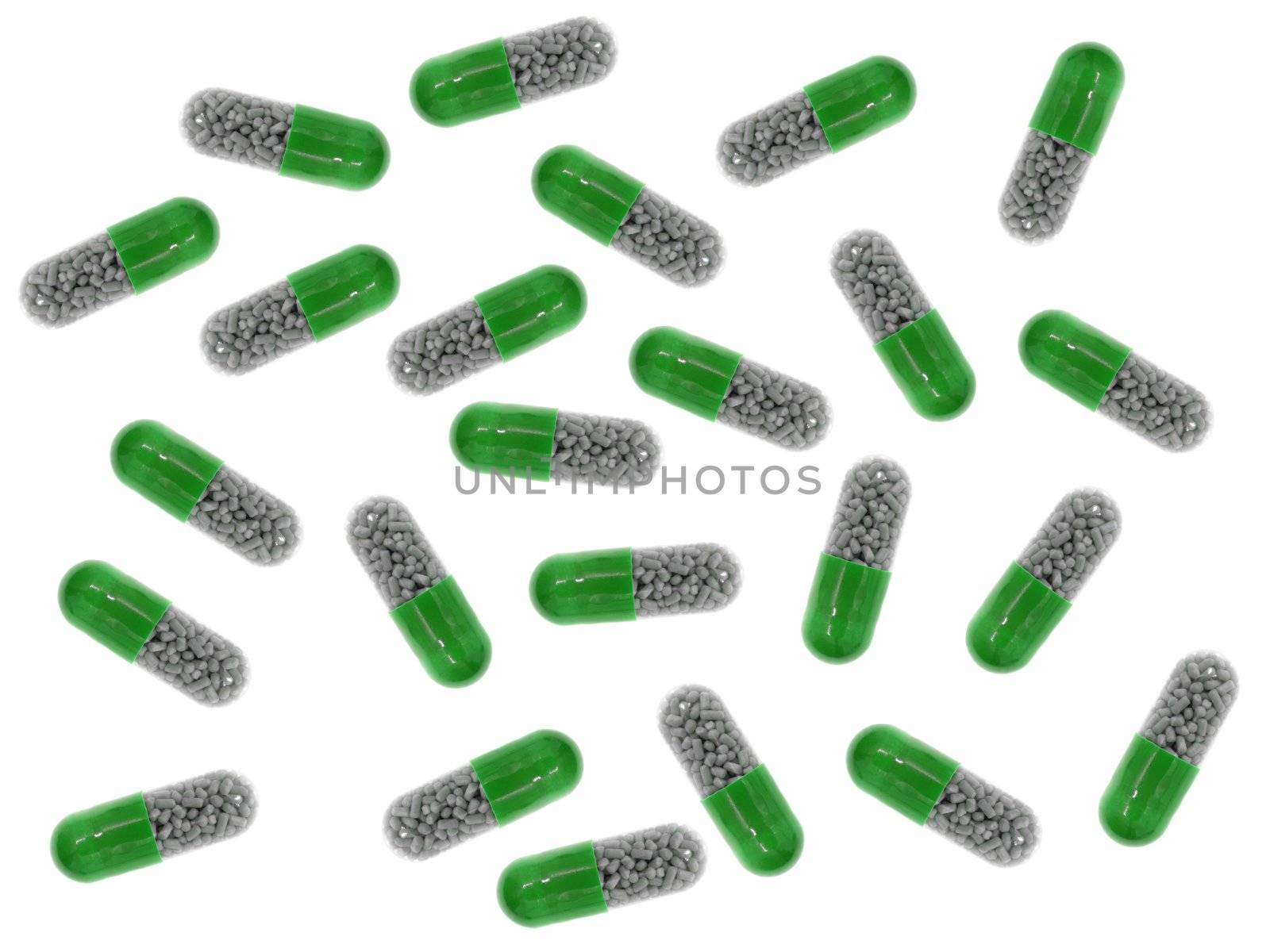 Prescription drugs isolated on a white background