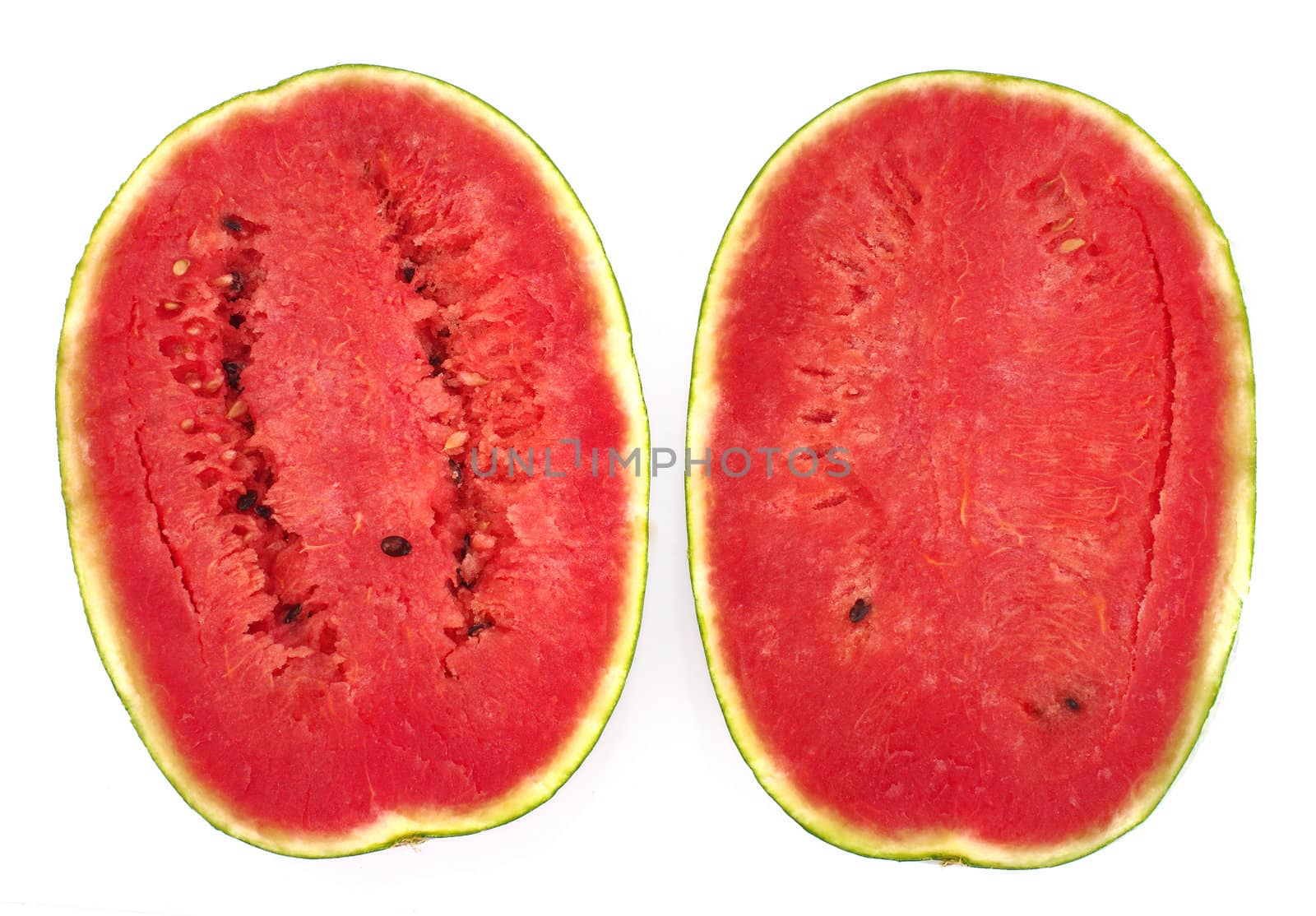 Watermelon isolated on white background, Studio shot