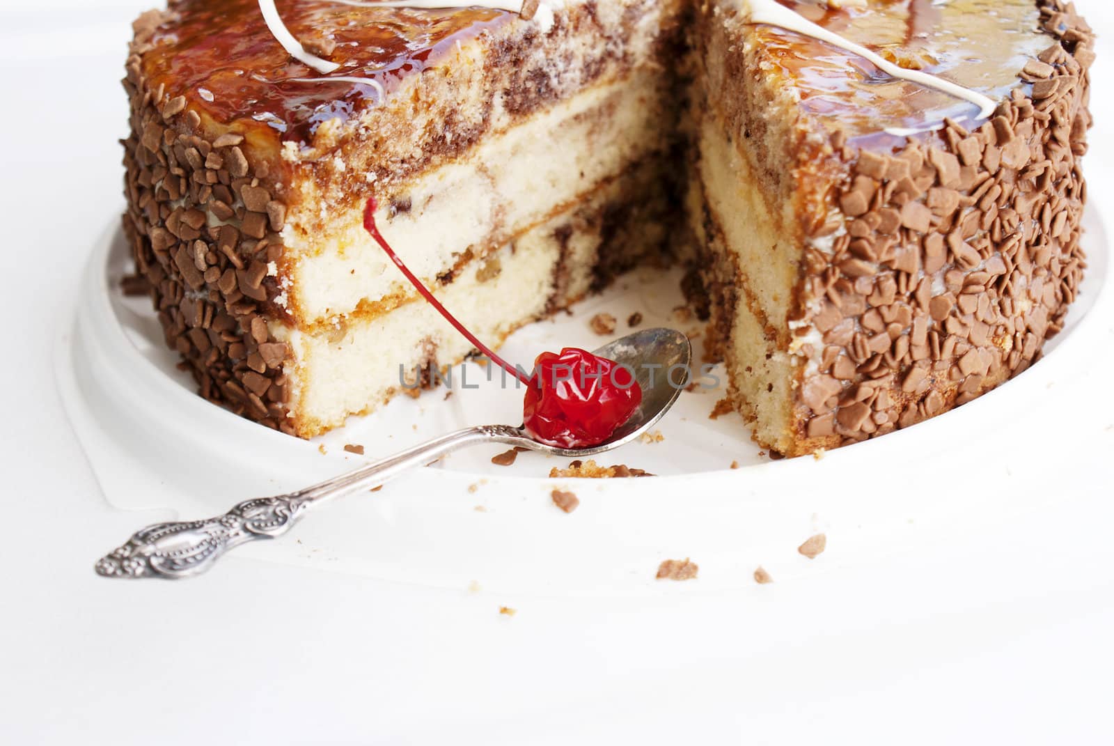 Sweet appetizing fresh torte