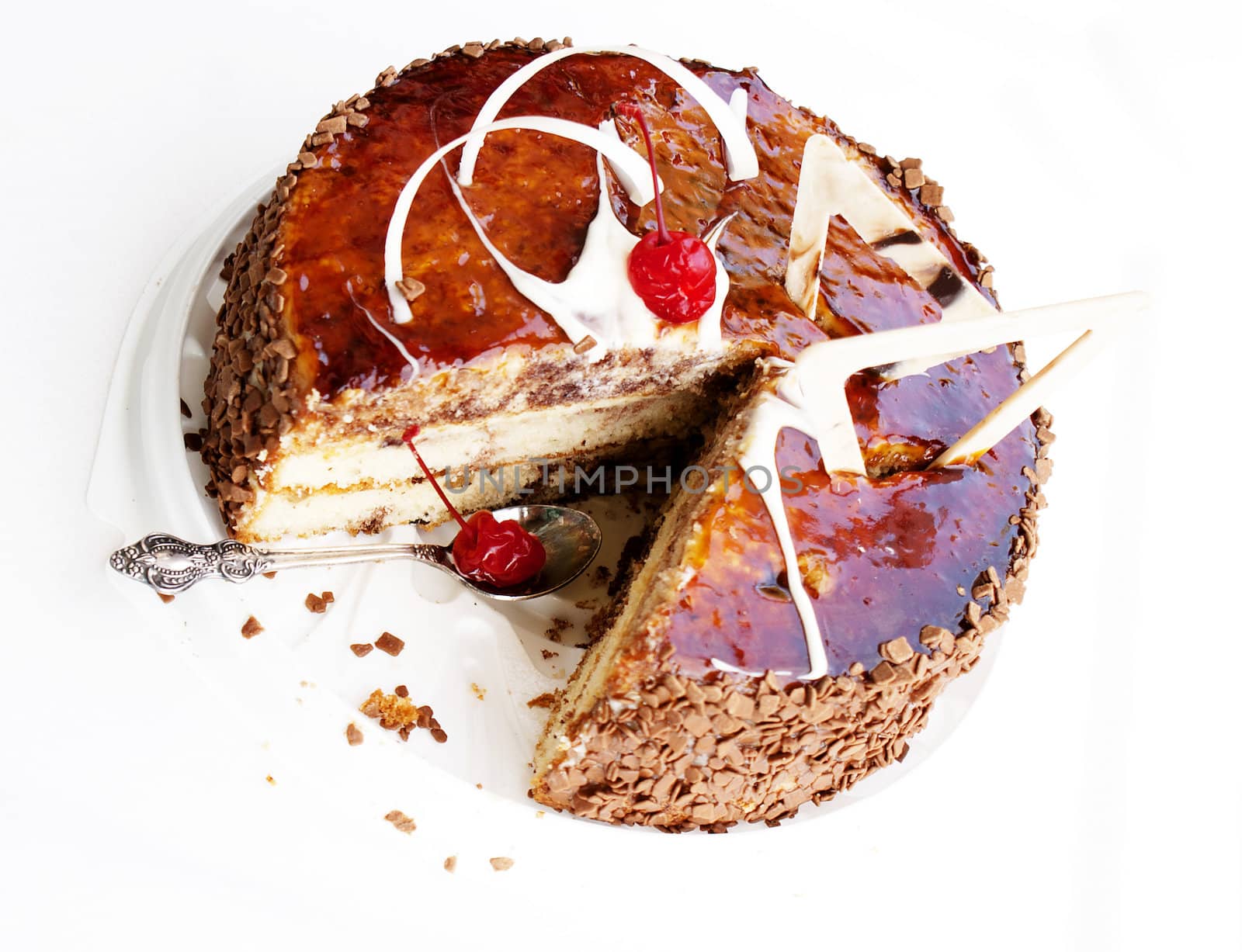 Sweet appetizing fresh torte by sergey150770SV