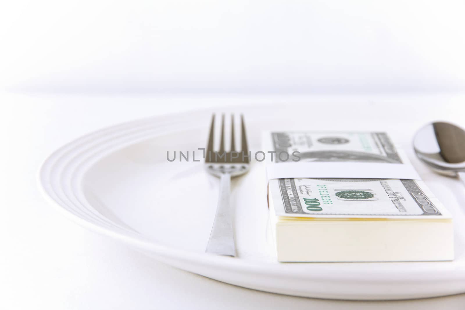 dollar on dish