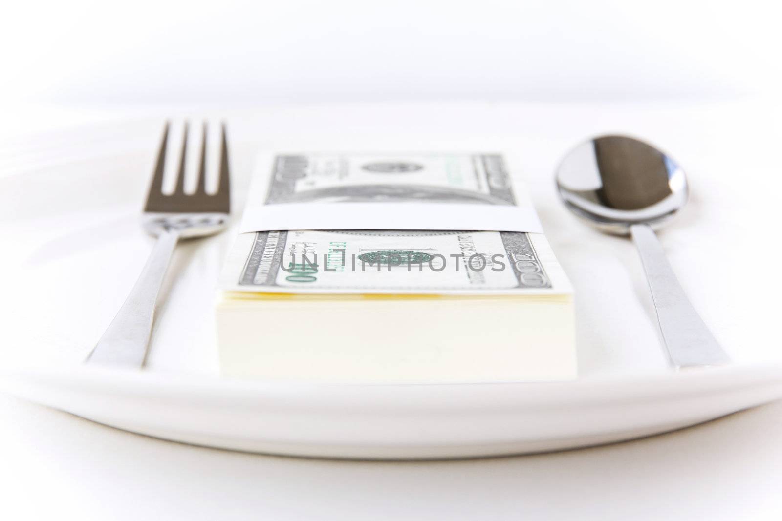 Concept image of food money by ponsulak