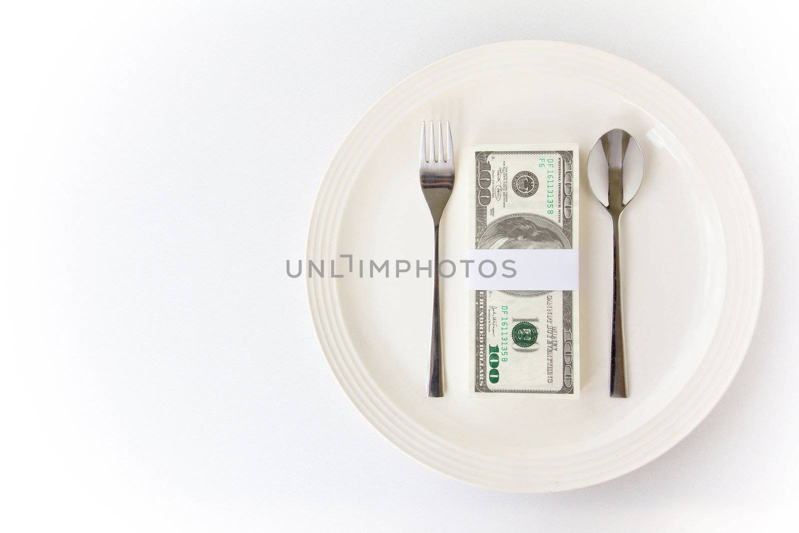 Concept image of food money