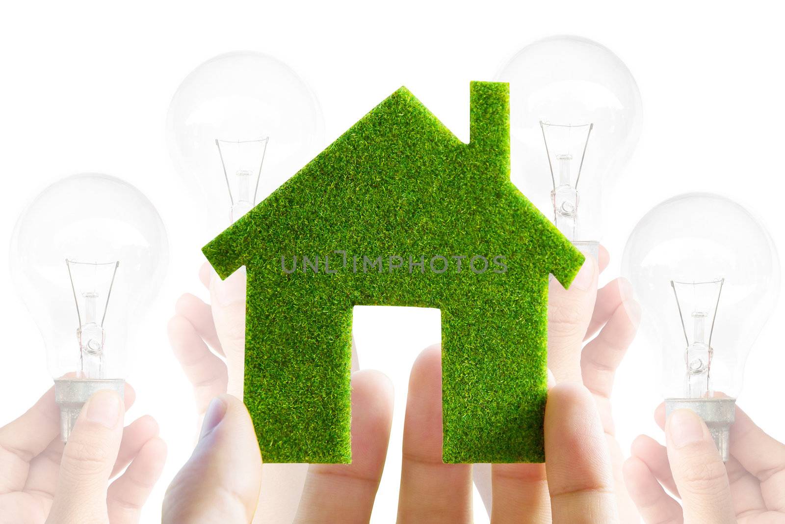 eco house icon energy concept by ponsulak
